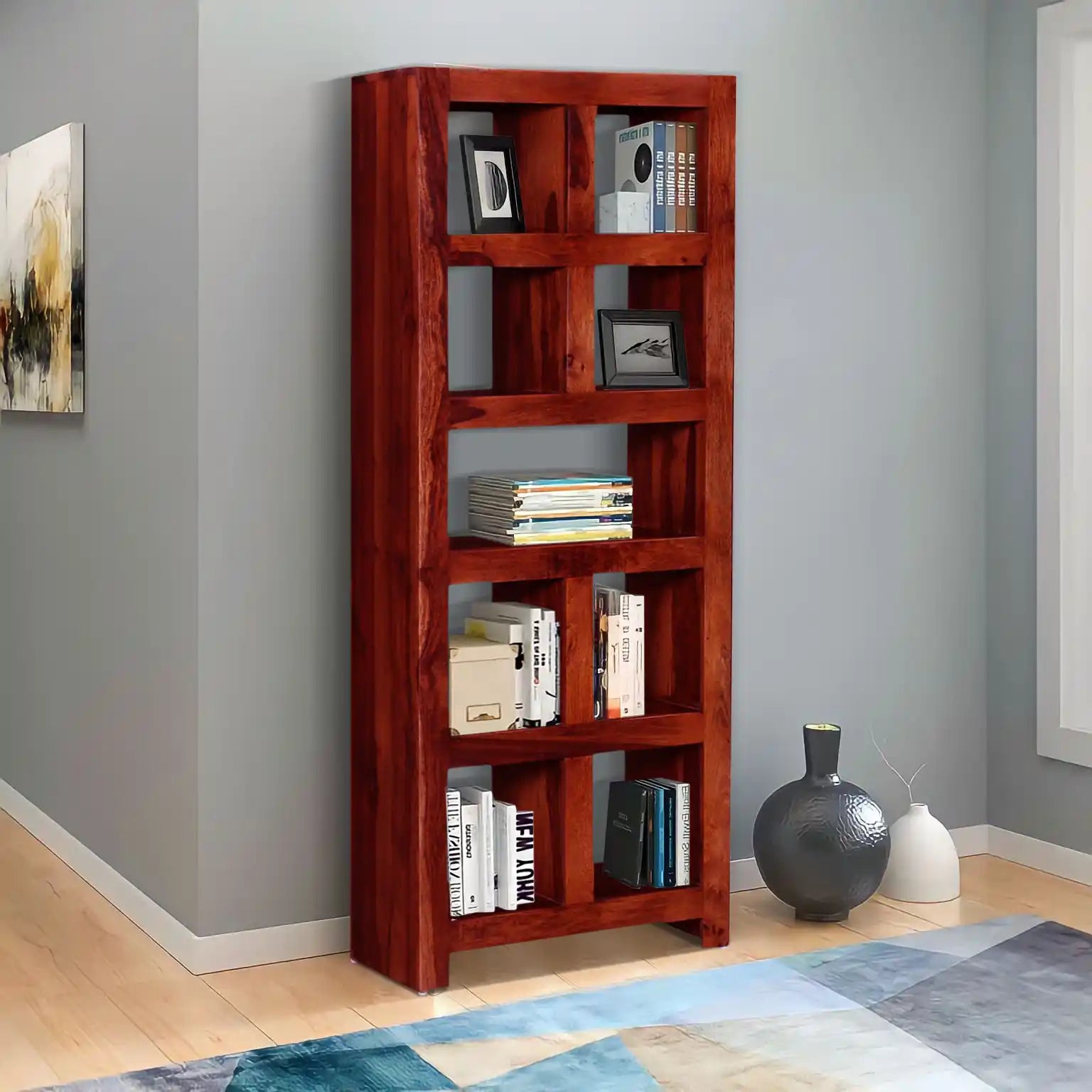 Acro Sheesham wood Bookshelves