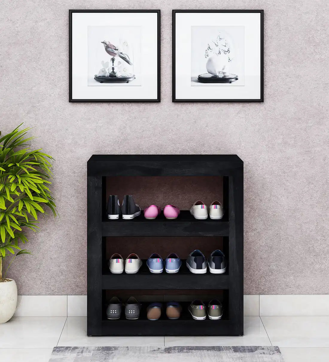 Acro Solid Wood Shoe Rack