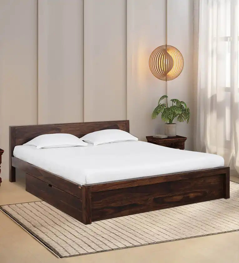 Acro Solid Wood Storage Beds with Drawer