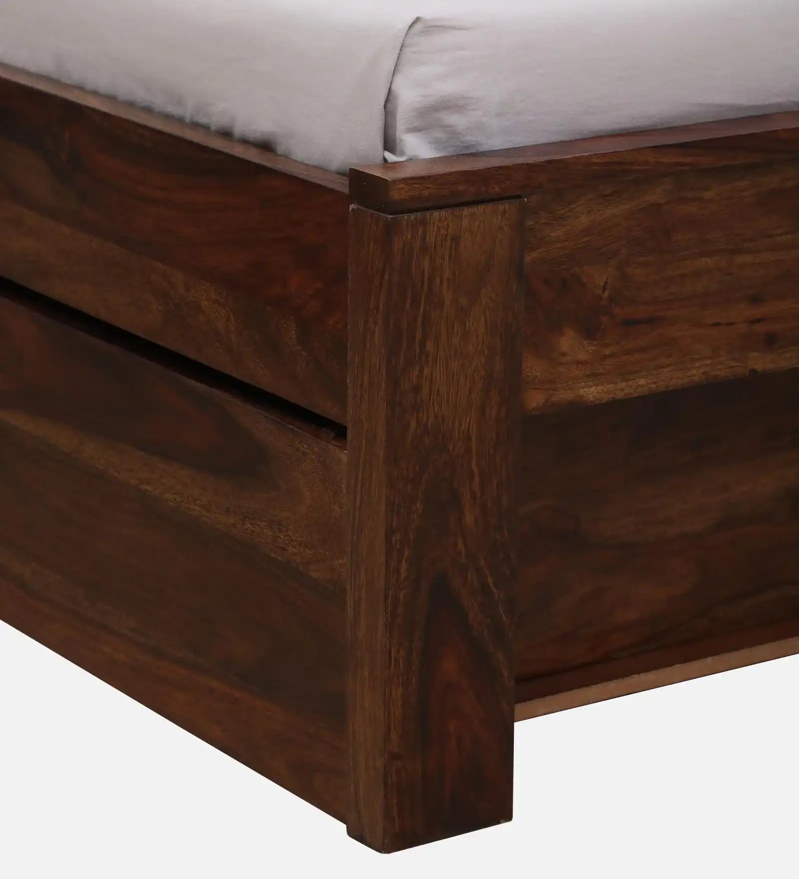 Amol Sheesham Wood Bed With Drawer Storage