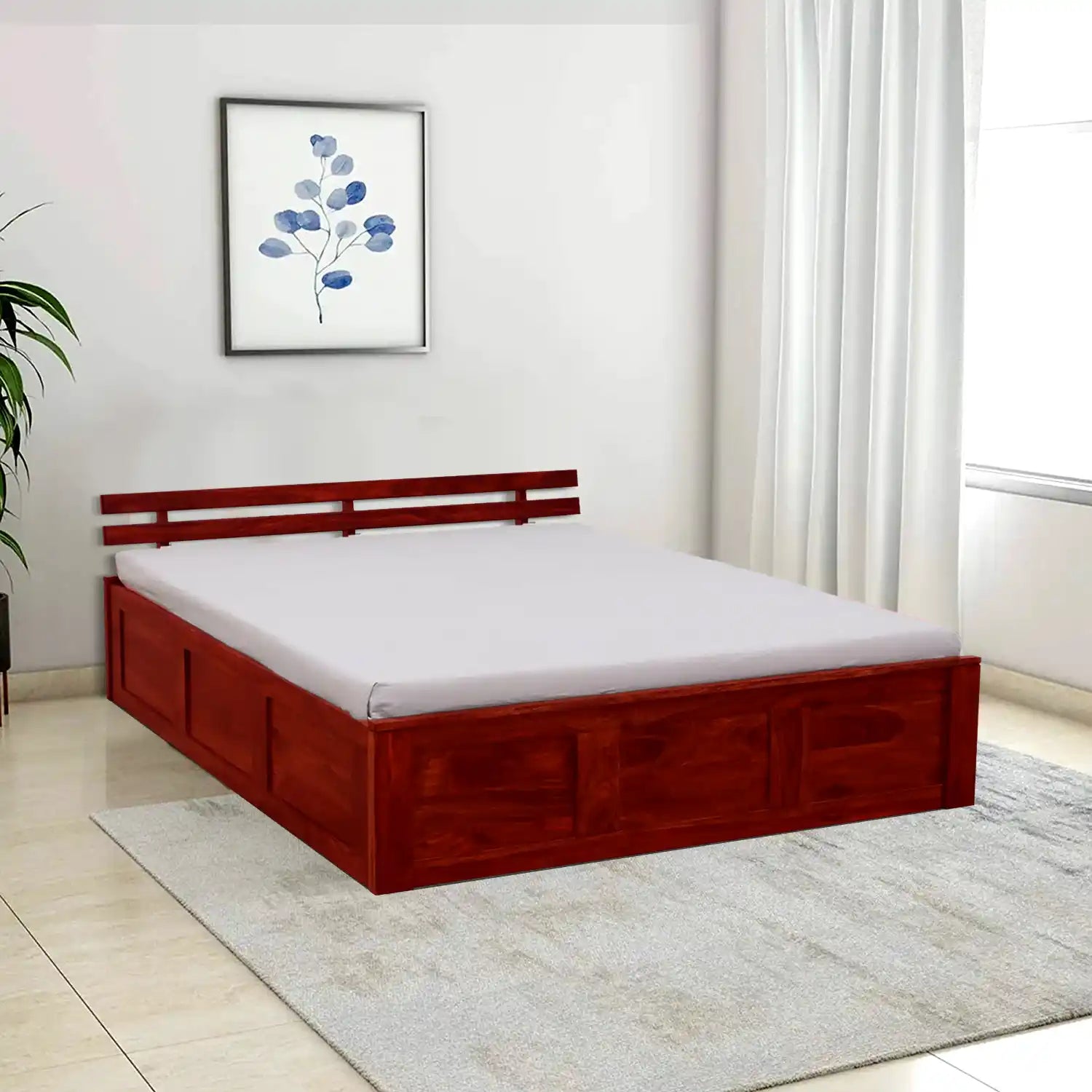 Amol Sheesham Wood Storage Beds