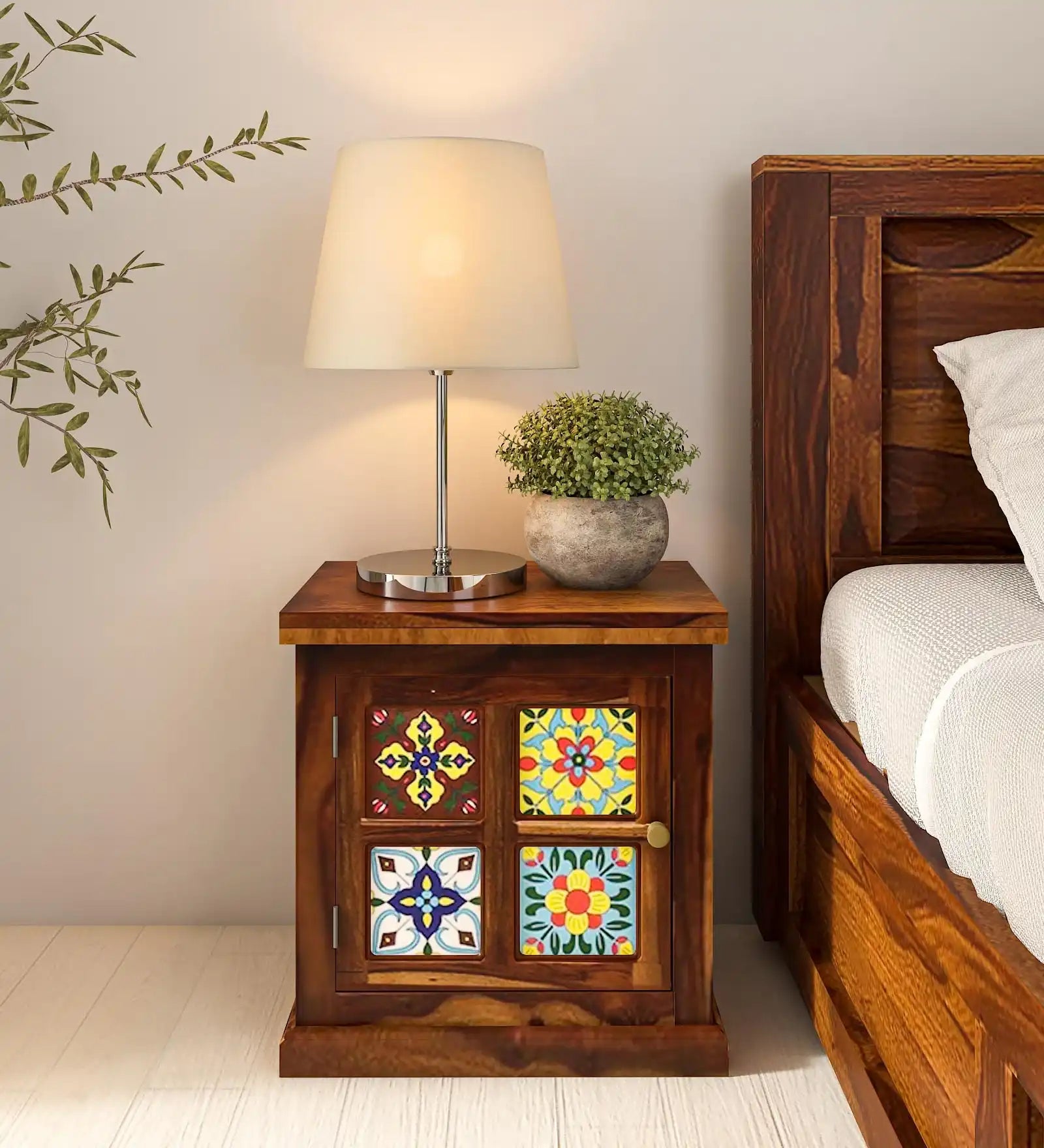 Anamika  Sheesham Wood Bedside Tables