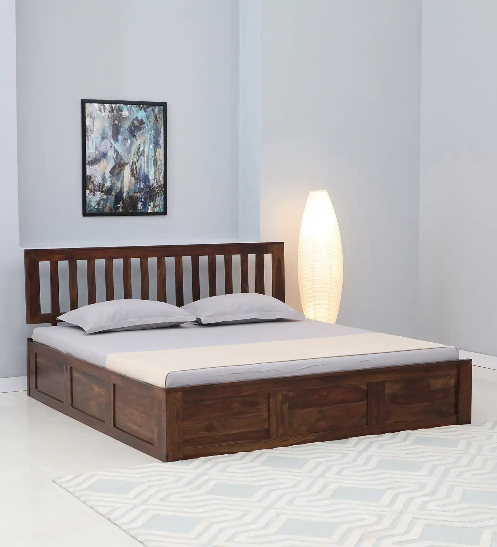 Bhawika Sheesham Wood box Storage Beds