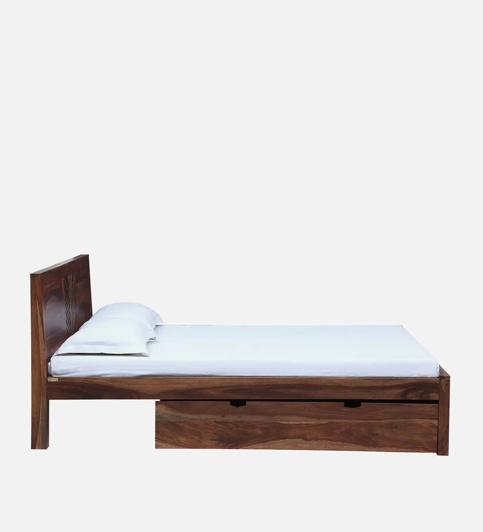 Elista Sheesham Wood Storage Beds With Drawer