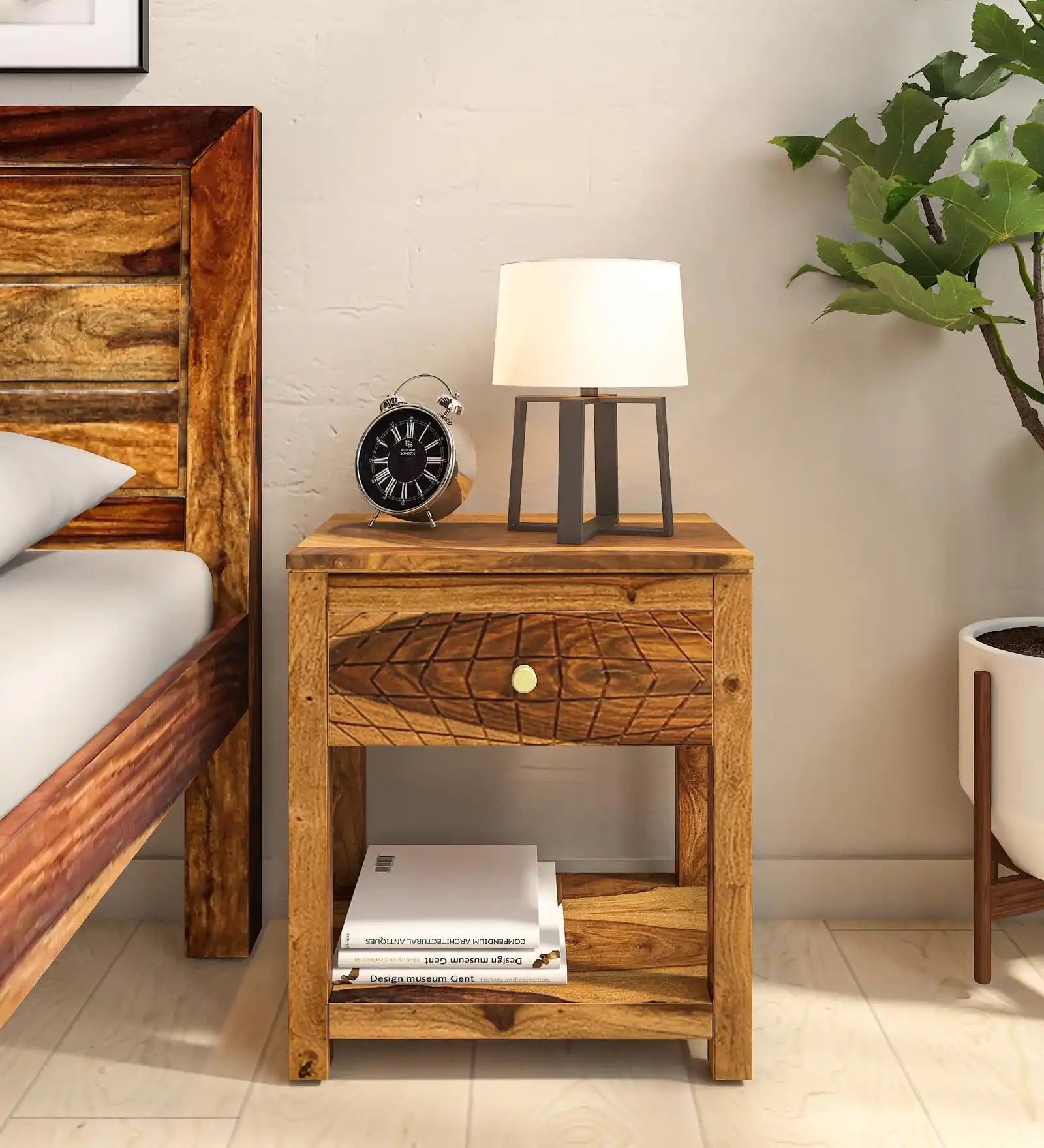 Harmonia Solid Wood Bedside