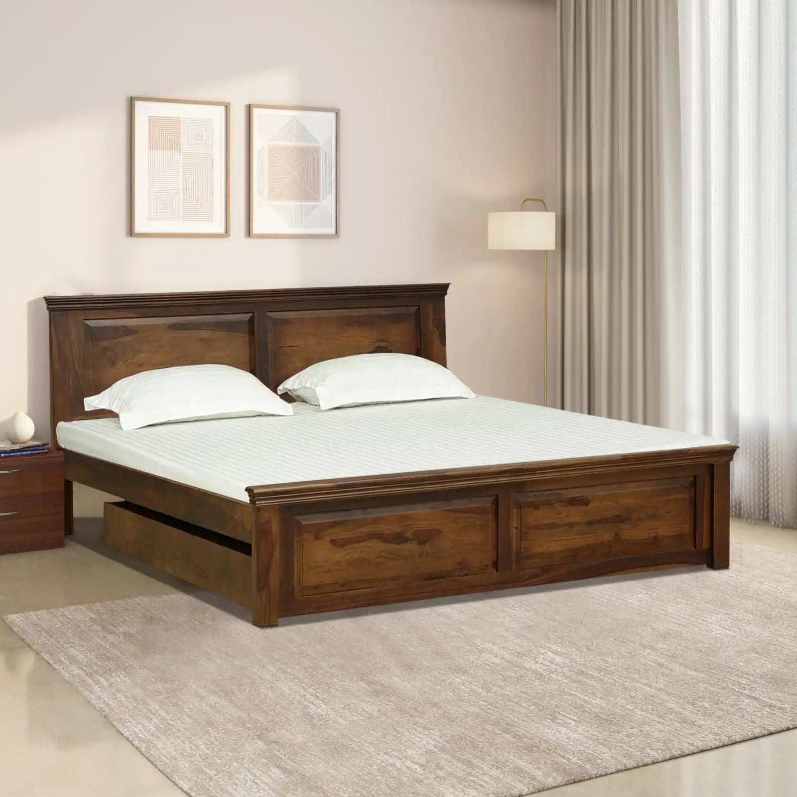 Kanishka-Solid-Wood-Storage-Beds-With-Drawer-teak-rajawada-furnish