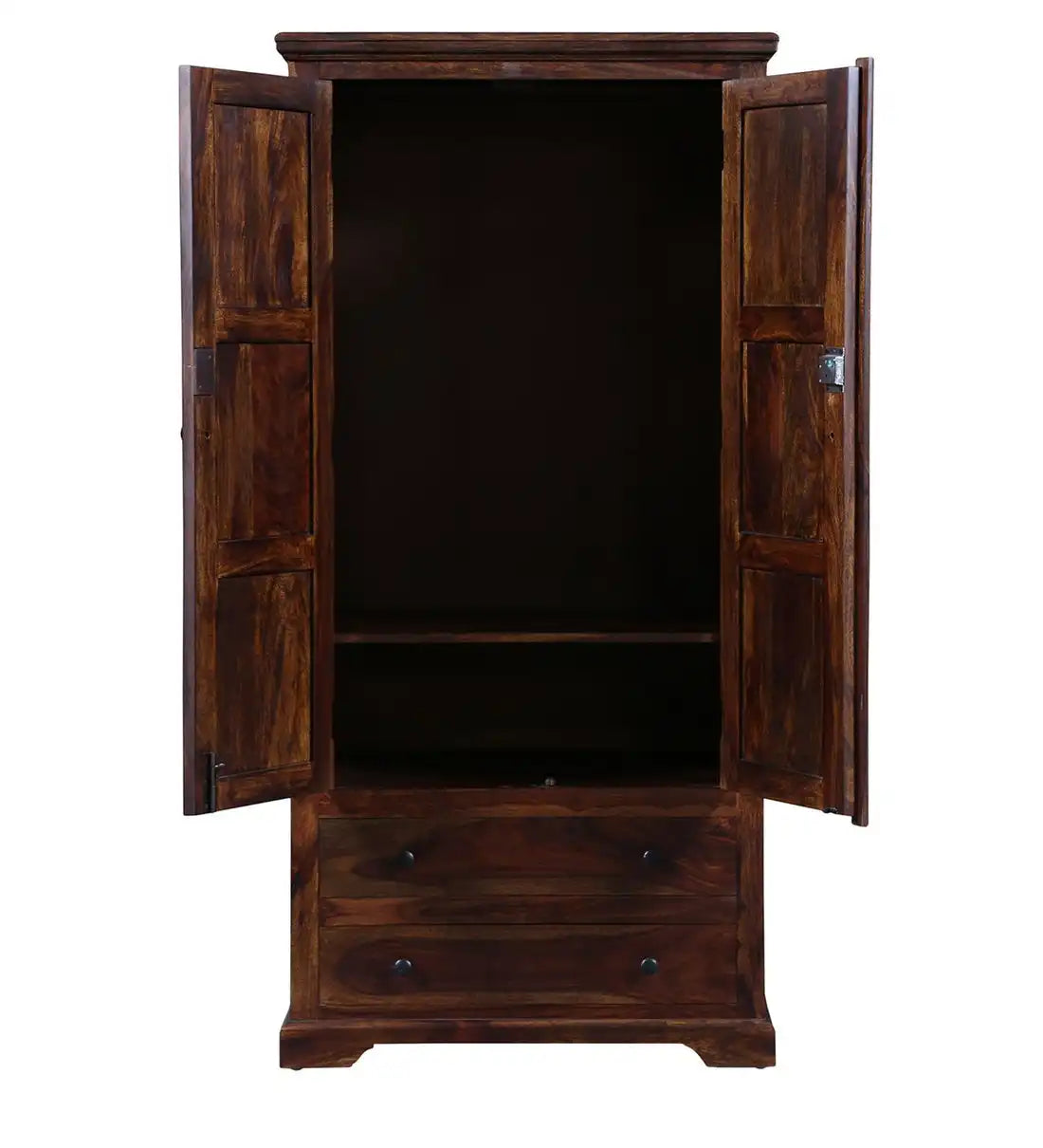 Kanishka Solid Sheesham Wood Wardrobe with Drawers