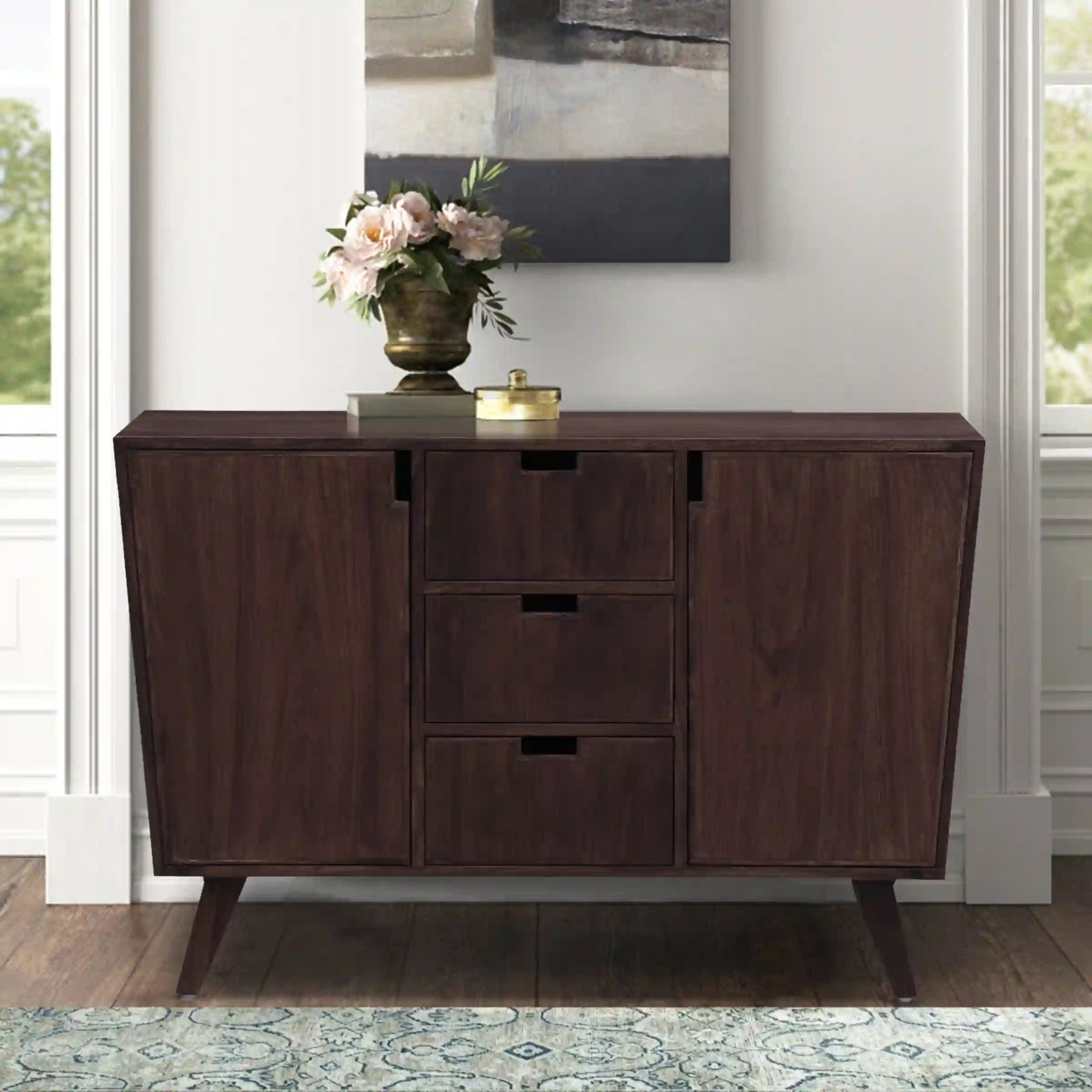 Mario Solid Sheesham Wood Sideboard