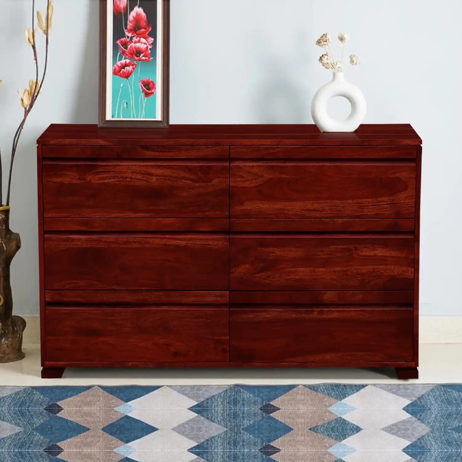 Moscow Modern Sheesham Wood Chest Of Drawers