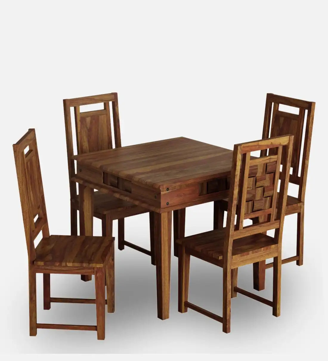 Niware Solid Wood Sheesham 4 Seater Dining Table Sets