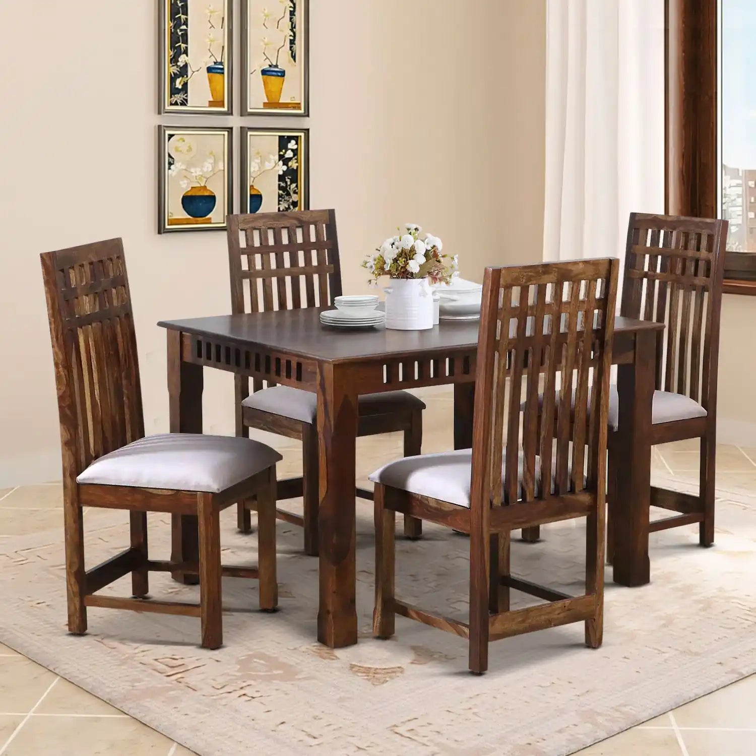 Oasis Solid Wood 4 Seater Dining Table Sets