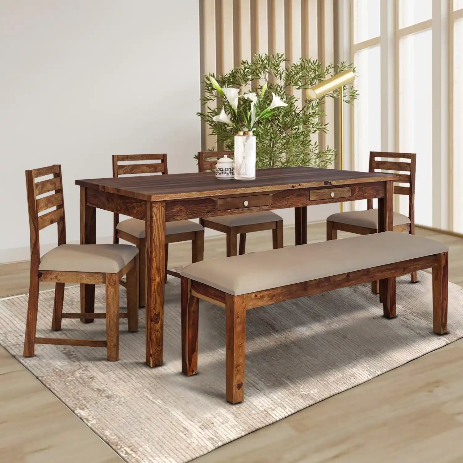 Oslo Natural Wood Seater Dining Sets