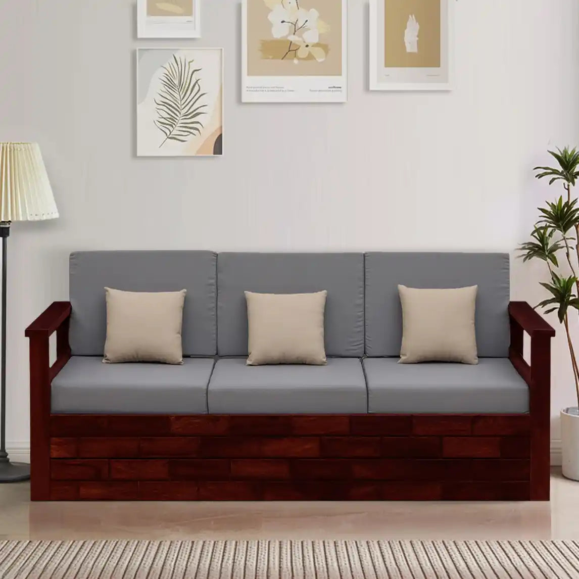 Rudra Sofa Cum Bed 3 Seater Solid Wood