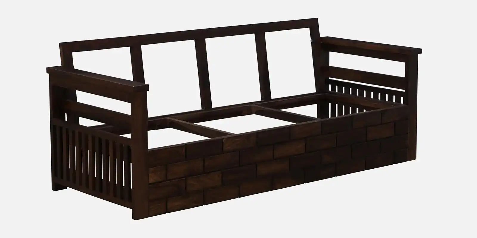 Capri Solid Wood 3 Seater Sofa cum Bed