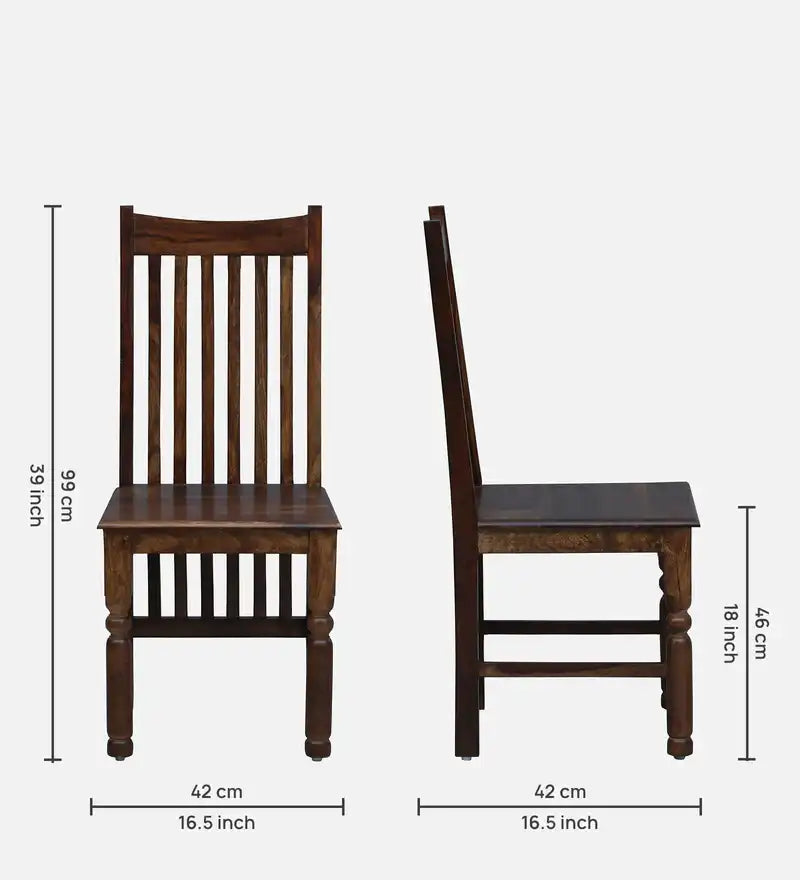 Samrita  Solid Wood Dining Chairs (Set Of 2)