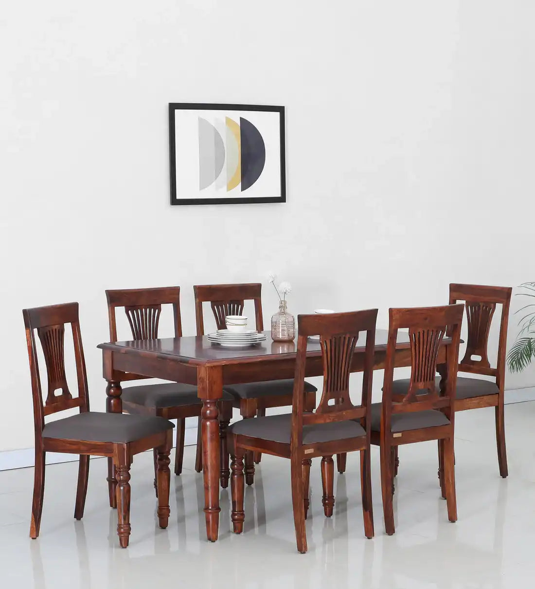 Sheerel Solid Wood 6 Seater Dining Sets