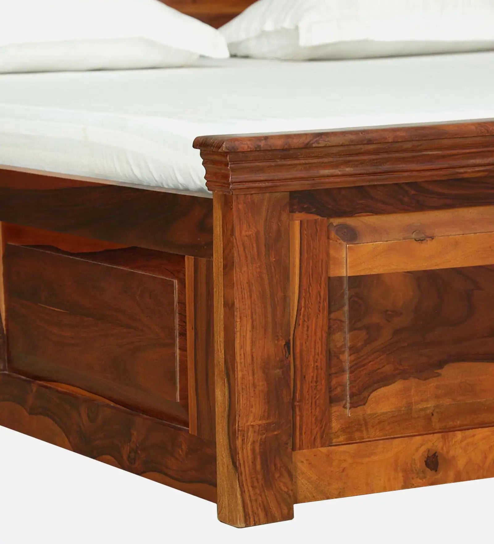 Kanishka Solid Sheesham Wood Storage Beds