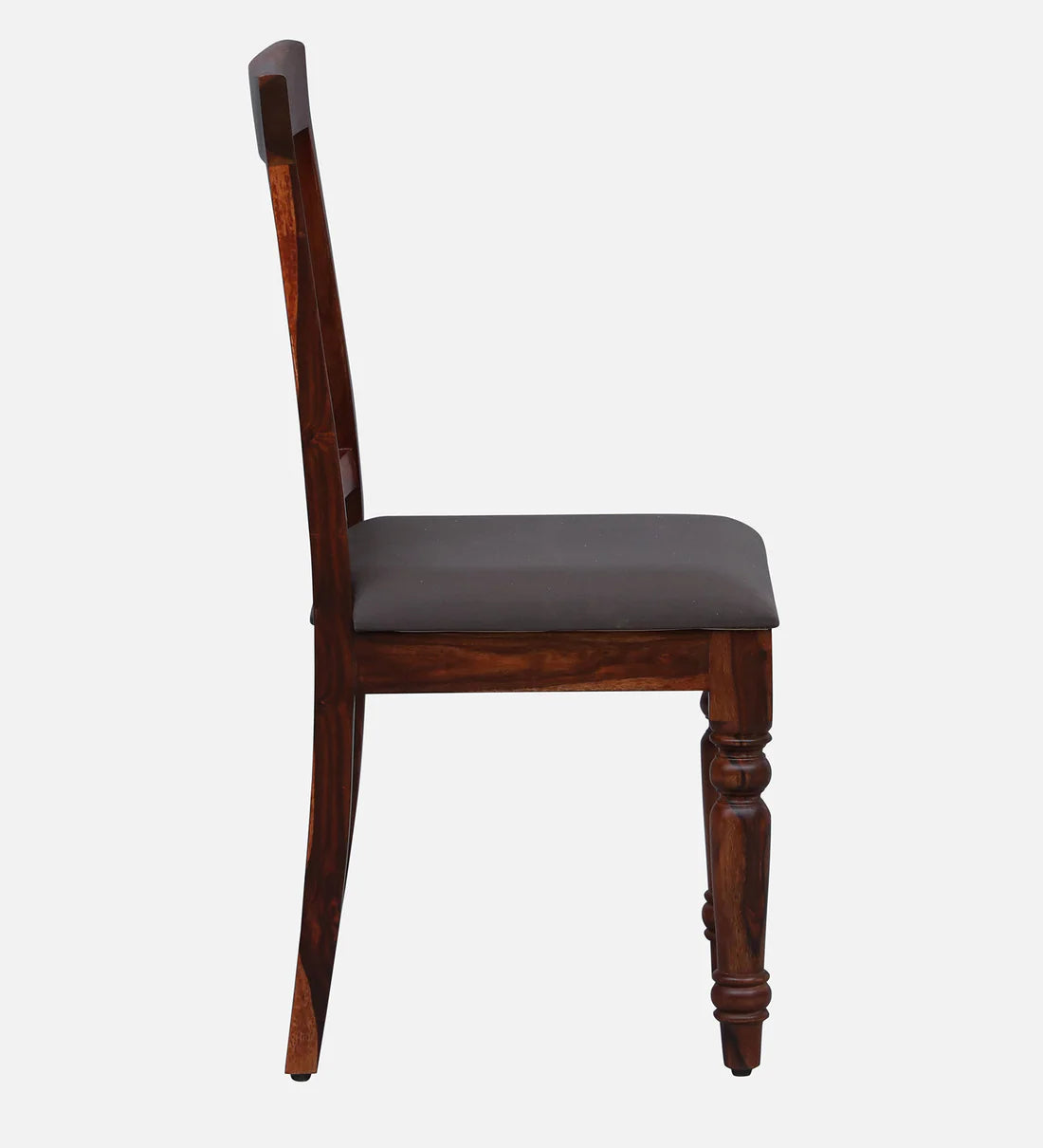 Sheerel Solid Wood Dining Chair (Set of 2) brown floral upholstery In Honey Oak Finish - By Rajwada - Rajwada Furnish