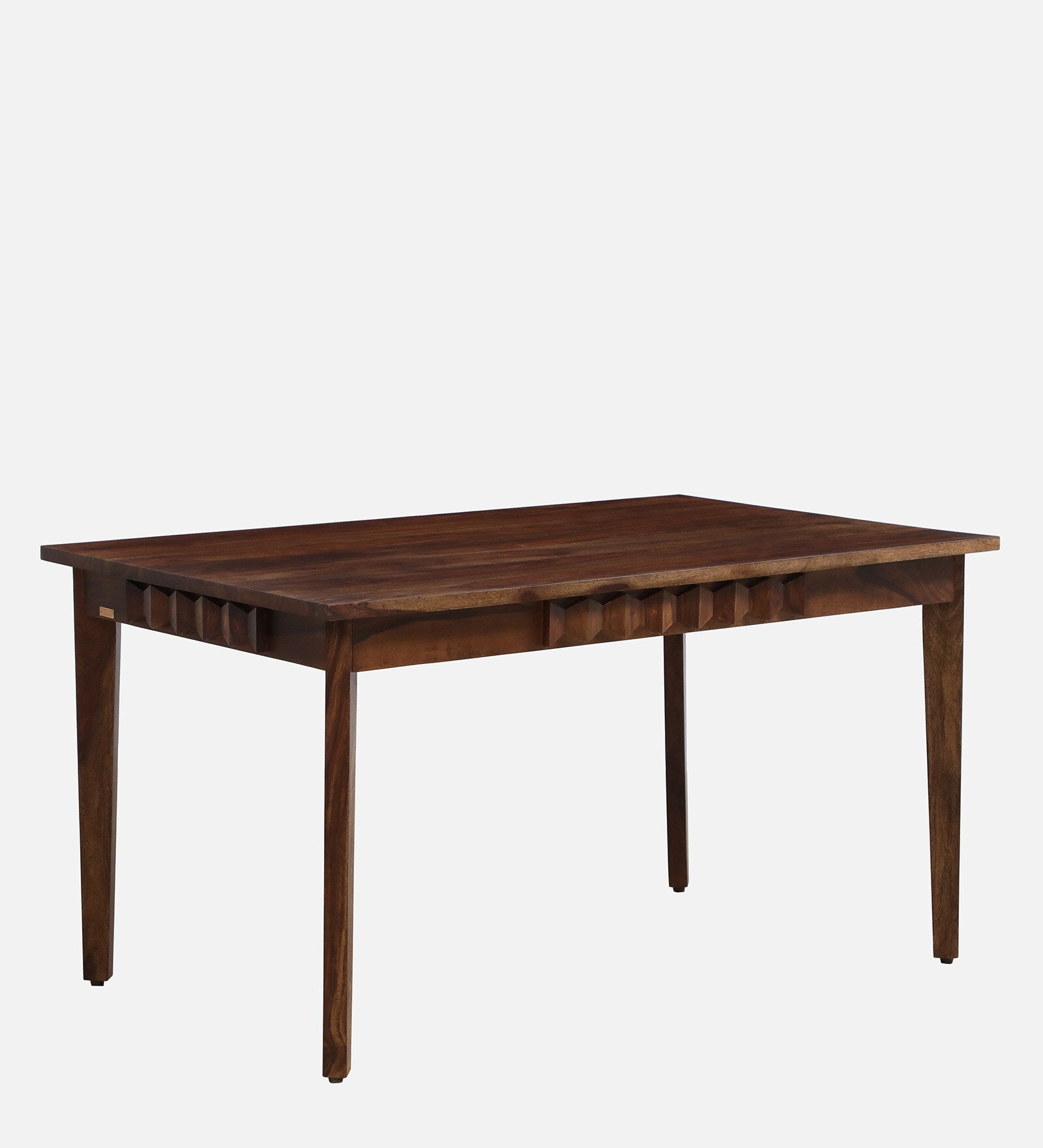 Alford Solid Wood 6 Seater Dining Table In Provincial Teak Finish By Rajwada - Rajwada Furnish