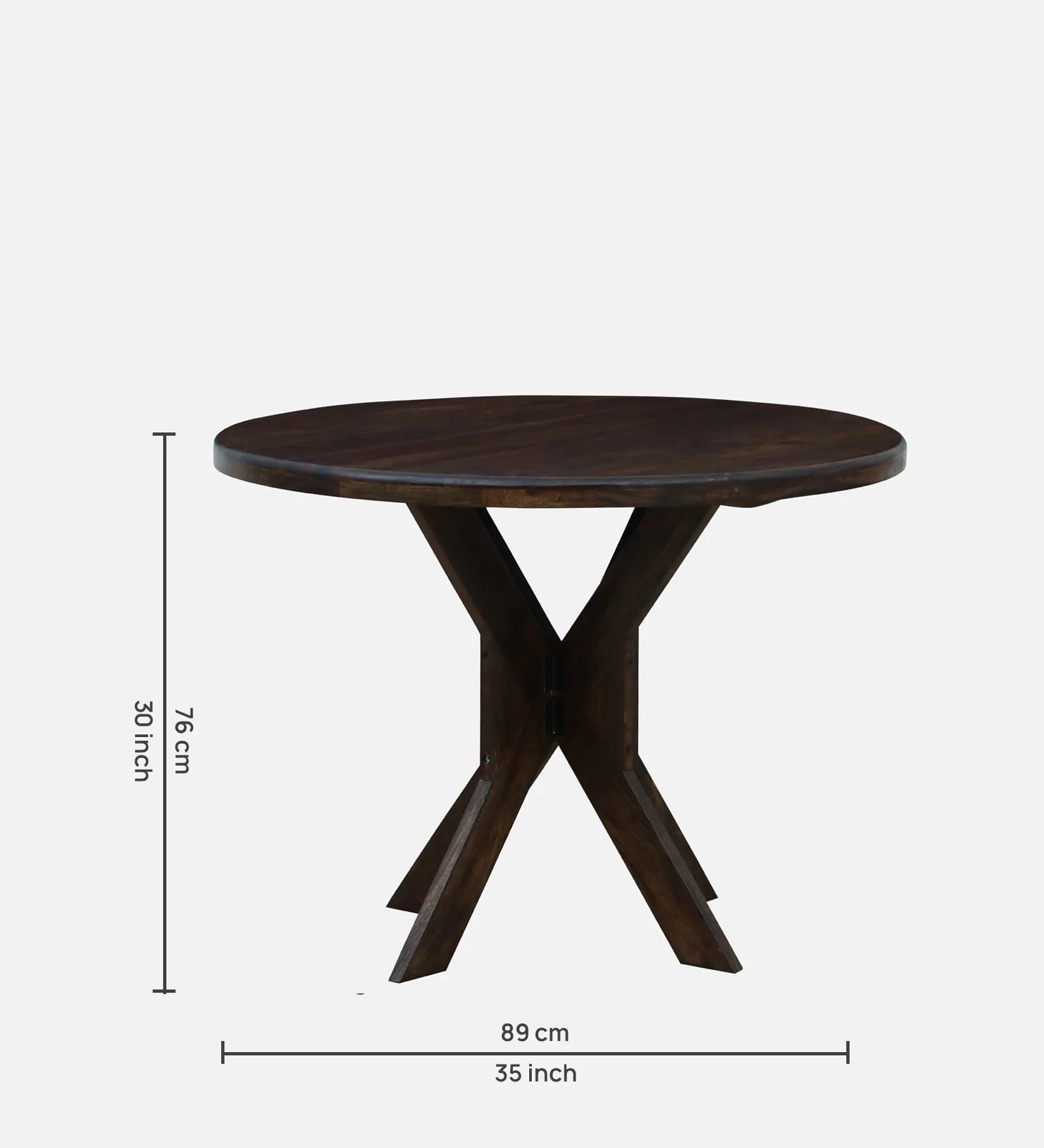 Drew Solid Wood 4 Seater Compact Dining Table in Provincial Teak Finish by Rajwada - Rajwada Furnish