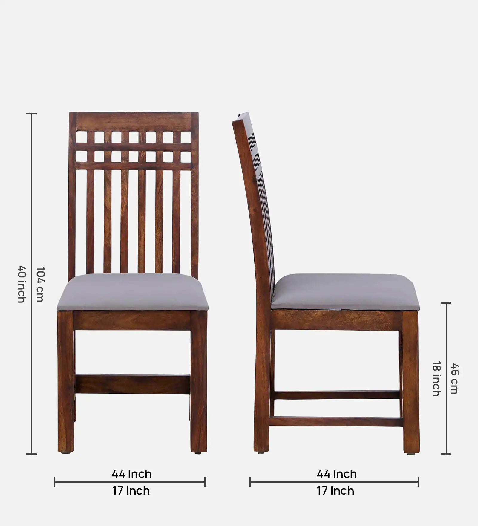 Oasis Solid Wood 4 Seater Dining Set With Chair In Provincial Teak Finish - By Rajwada - Rajwada Furnish