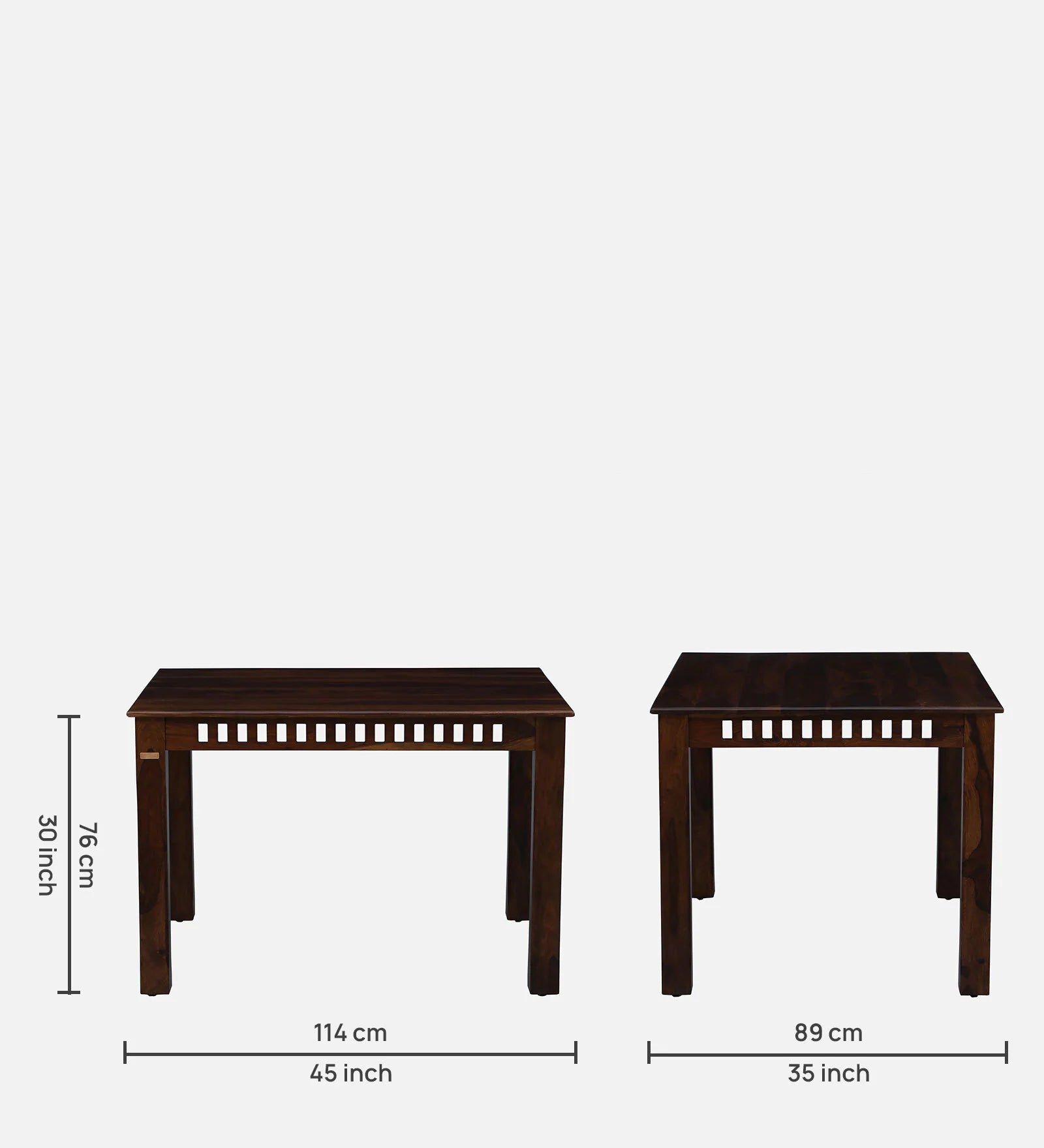 Oasis Solid Wood 4 Seater Dining Set With Chair And Bench In Provincial Teak Finish - By Rajwada - Rajwada Furnish