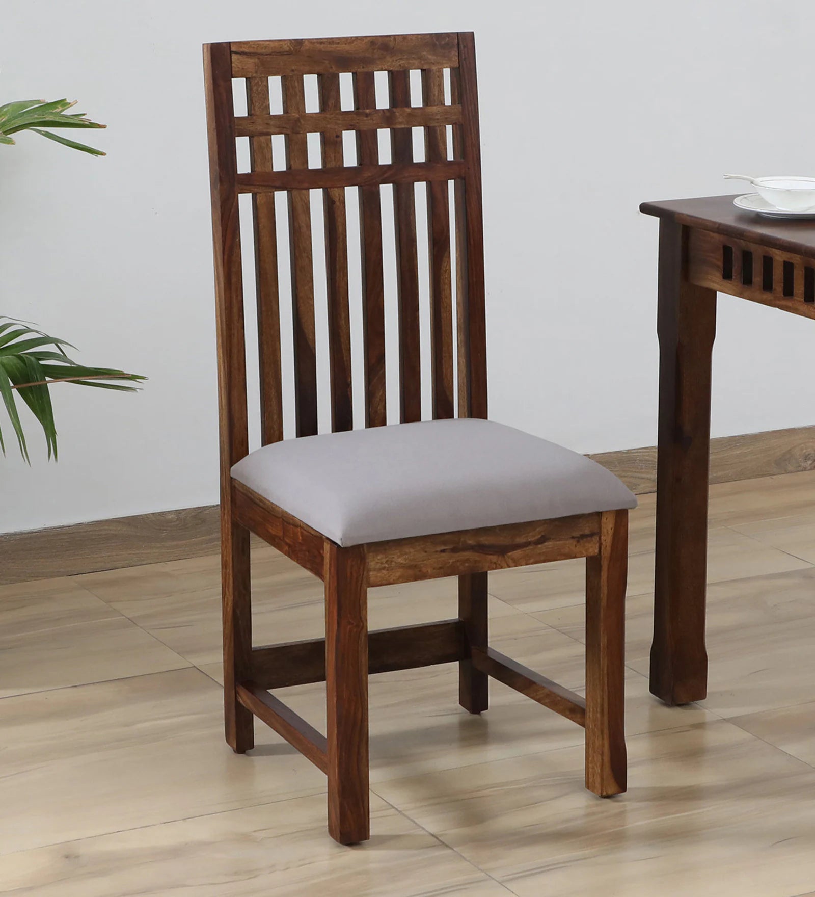 Oasis Solid Wood Chair (Set of 2) In Provincial Teak Finish - By Rajwada - Rajwada Furnish