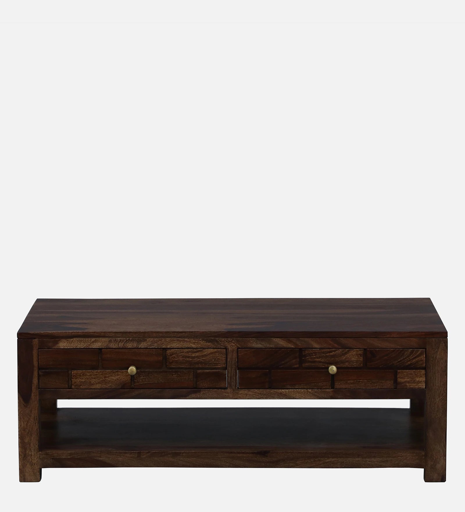 Annei Solid Wood Coffee Table In Provincial Teak Finish - By Rajwada - Rajwada Furnish