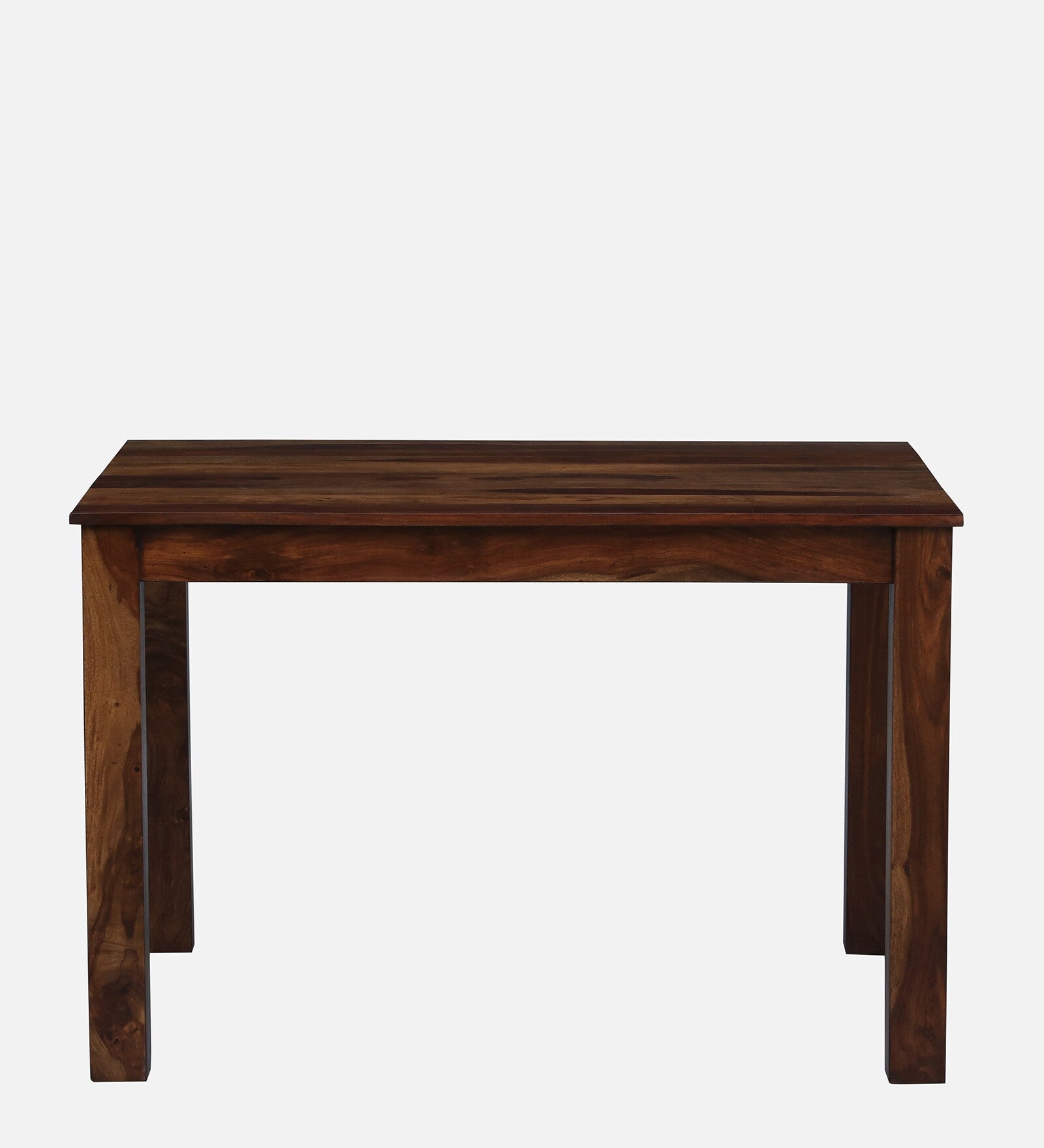 Saho Solid Wood 4 Seater Dining Table In Walnut Finish By Rajwada - Rajwada Furnish