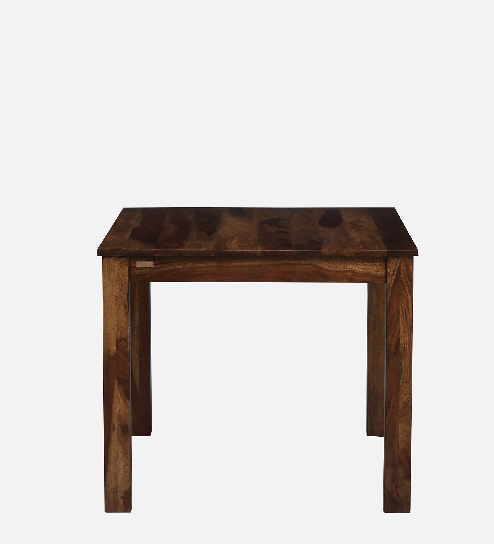 Saho Solid Wood 4 Seater Dining Table In Walnut Finish By Rajwada - Rajwada Furnish