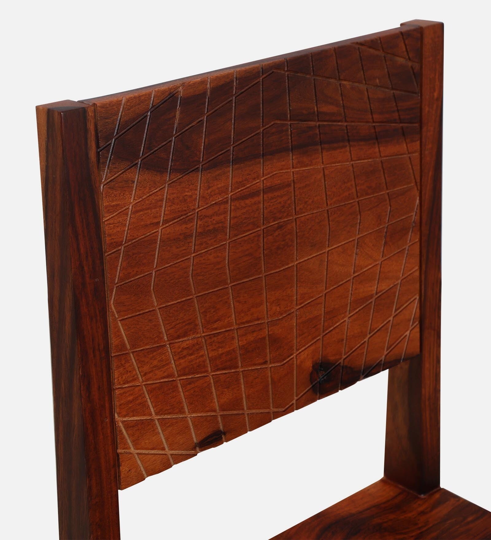 Harmonia Solid Wood Dining Chairs (Set Of 2) In Honey Oak Finish By Rajwada - Rajwada Furnish