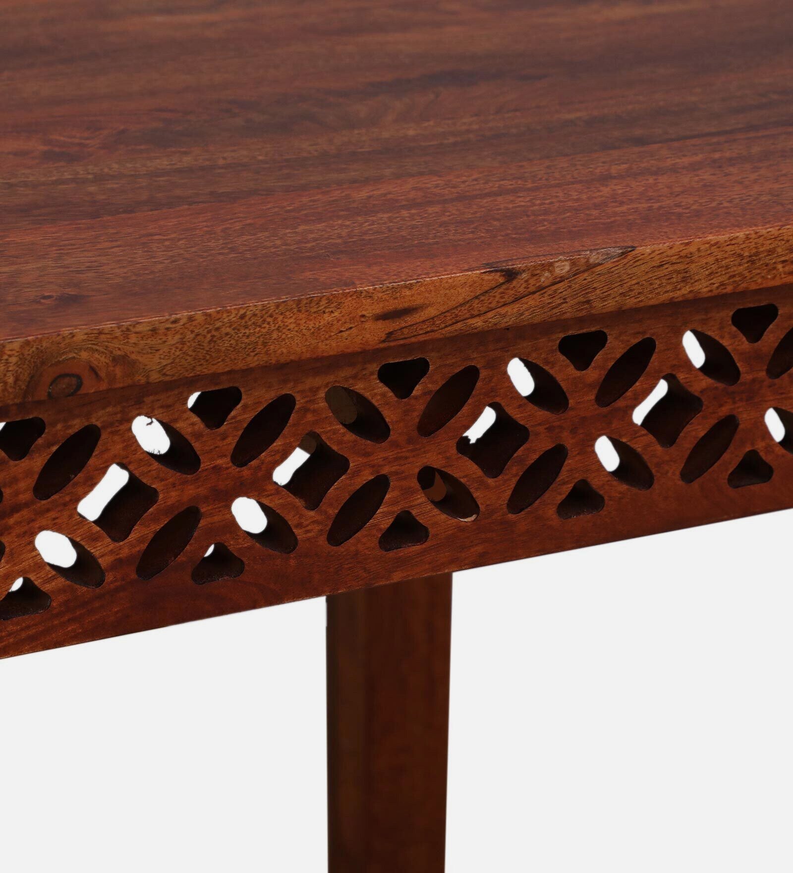 Penza Solid Wood 4 Seater Dining Set In Honey Oak Finish By Rajwada - Rajwada Furnish