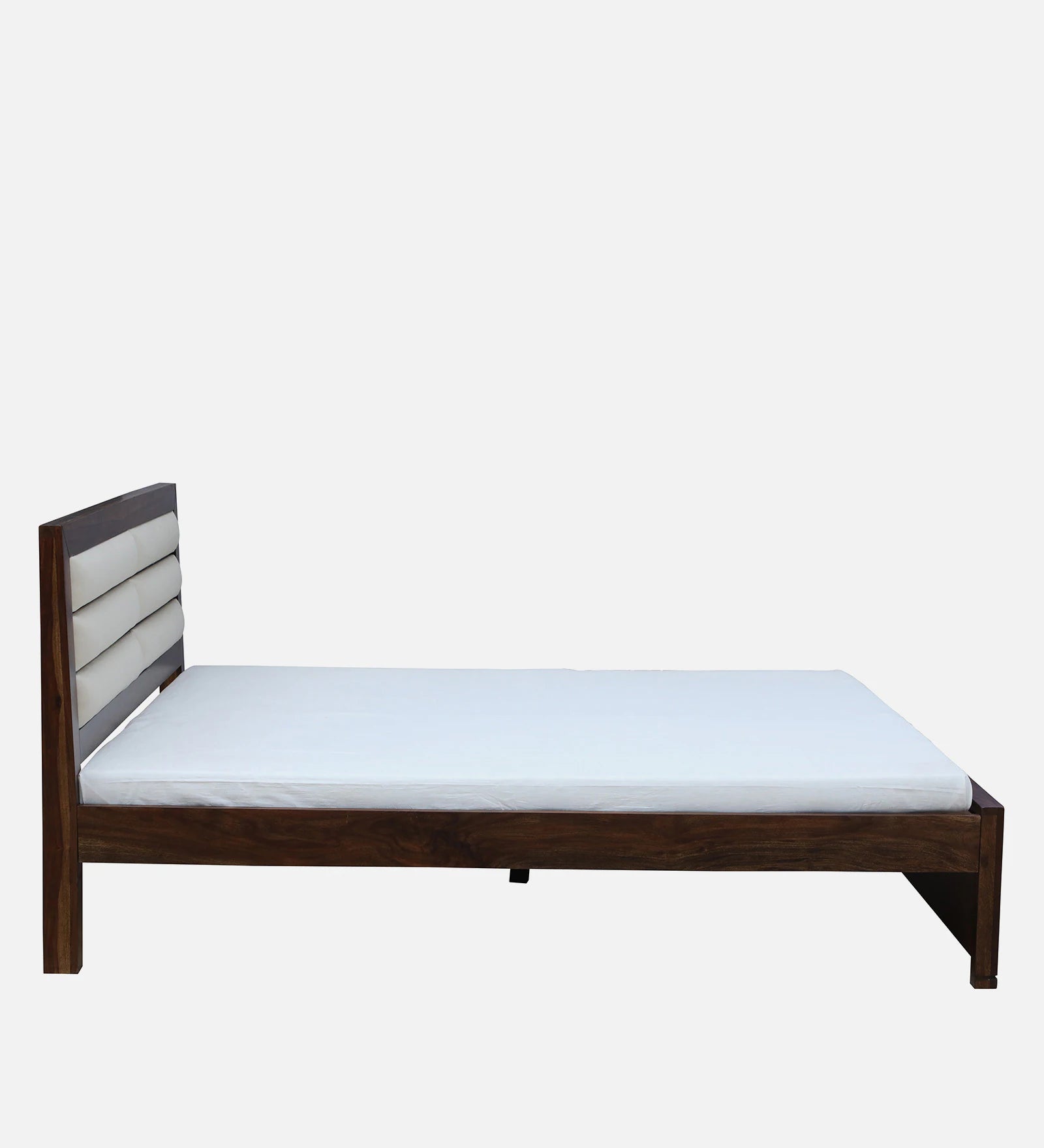 Moscow Solid Wood Queen Size Bed in Provincial Teak Finish by Rajwada - Rajwada Furnish