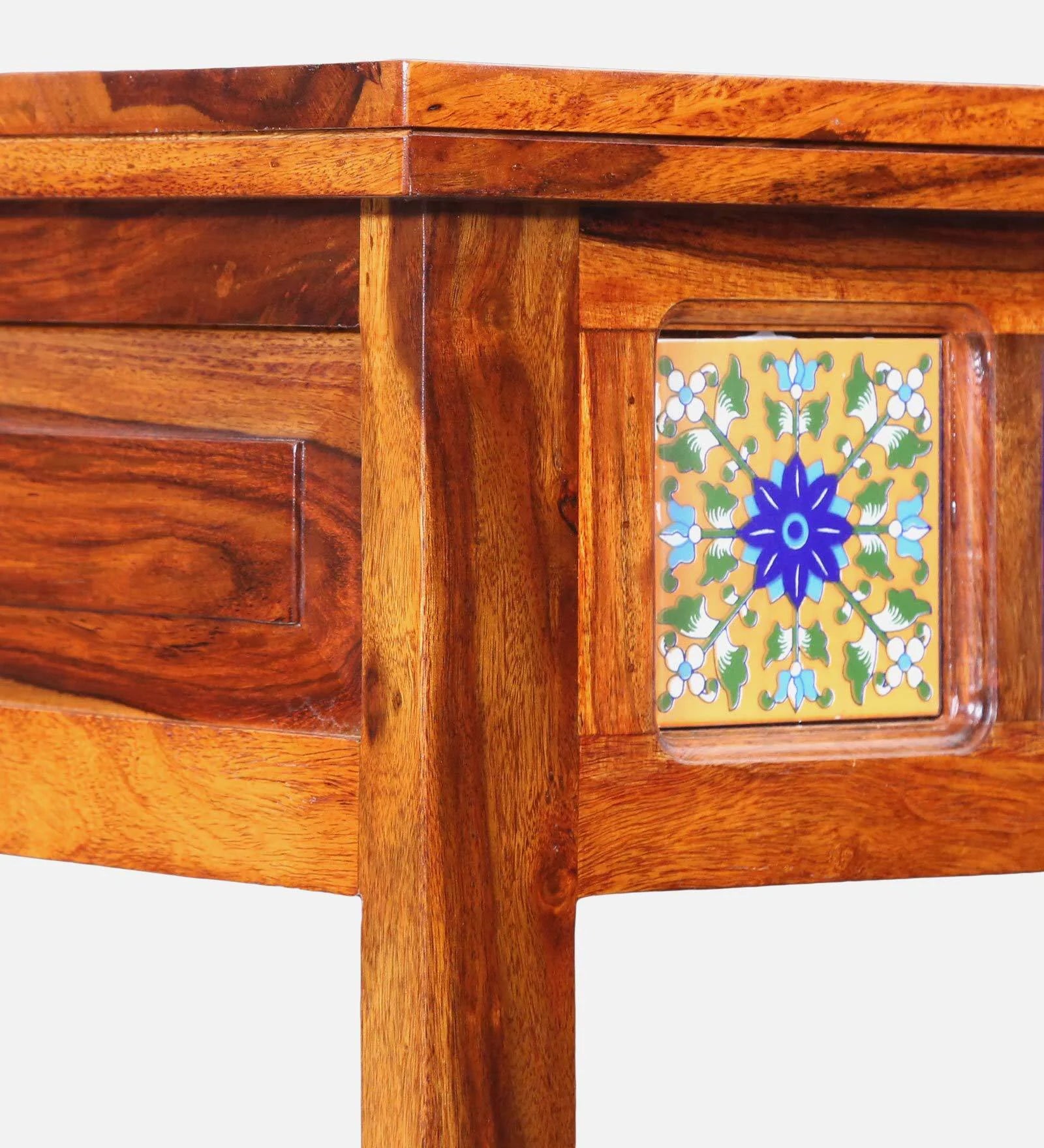 Anamika Sheesham Wood Book Shelf In Honey Oak Finish by Rajwada - Rajwada Furnish