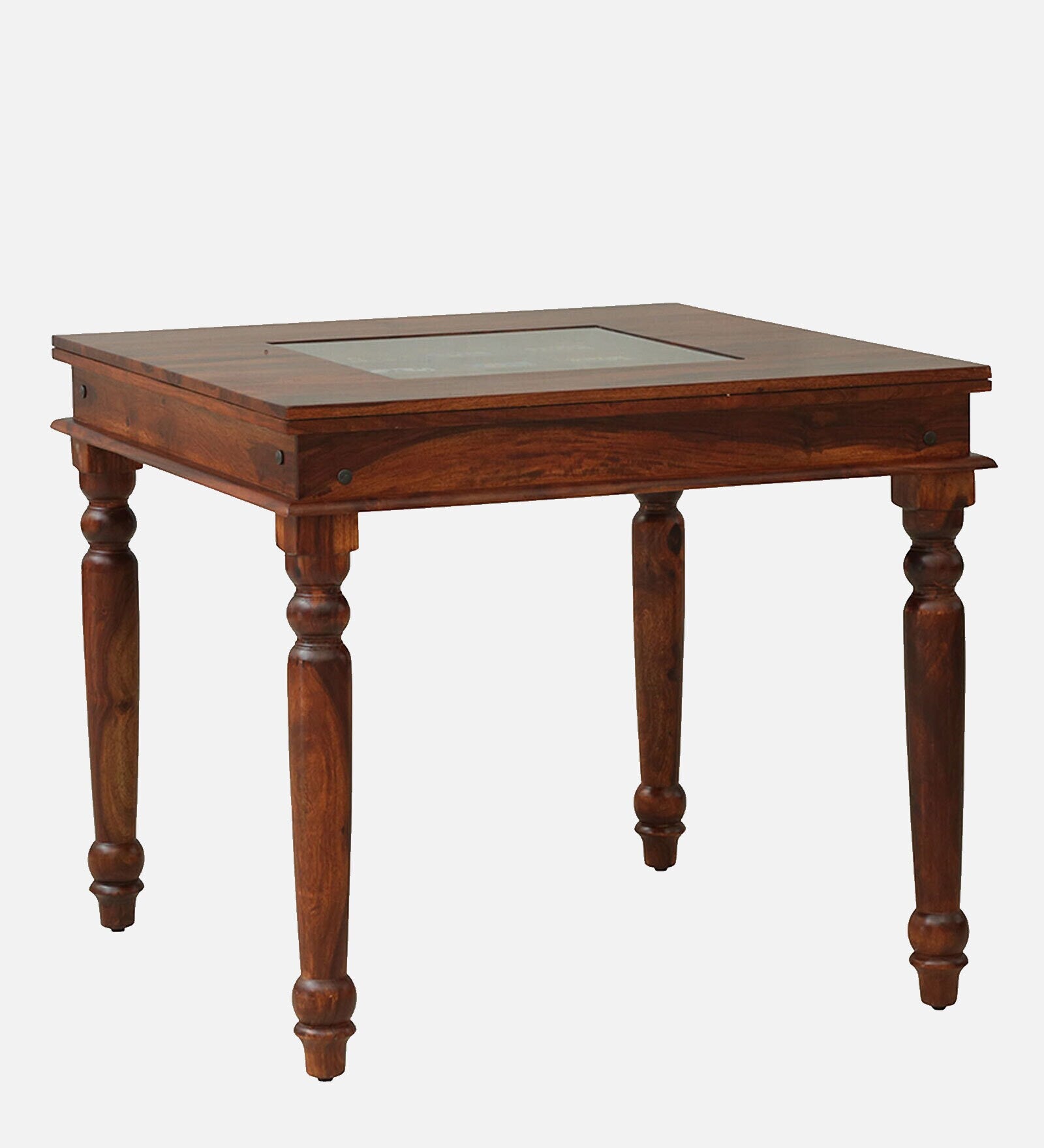 Anamika Sheesham Wood 4 Seater Dining Table In Honey Oak Finish by Rajwada - Rajwada Furnish