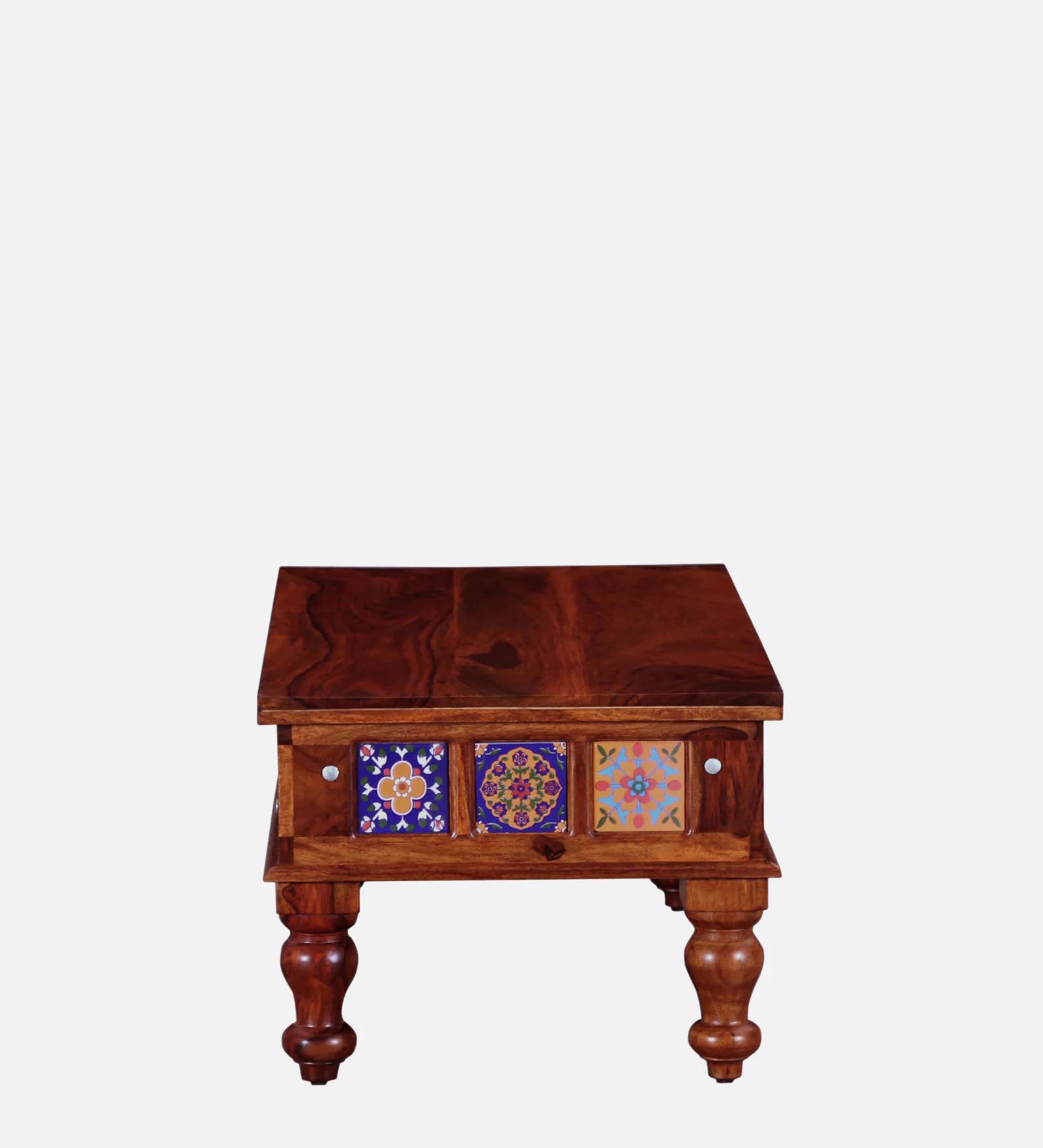 Anamika Sheesham Wood Large Coffee Table In Honey Oak Finish by Rajwada - Rajwada Furnish