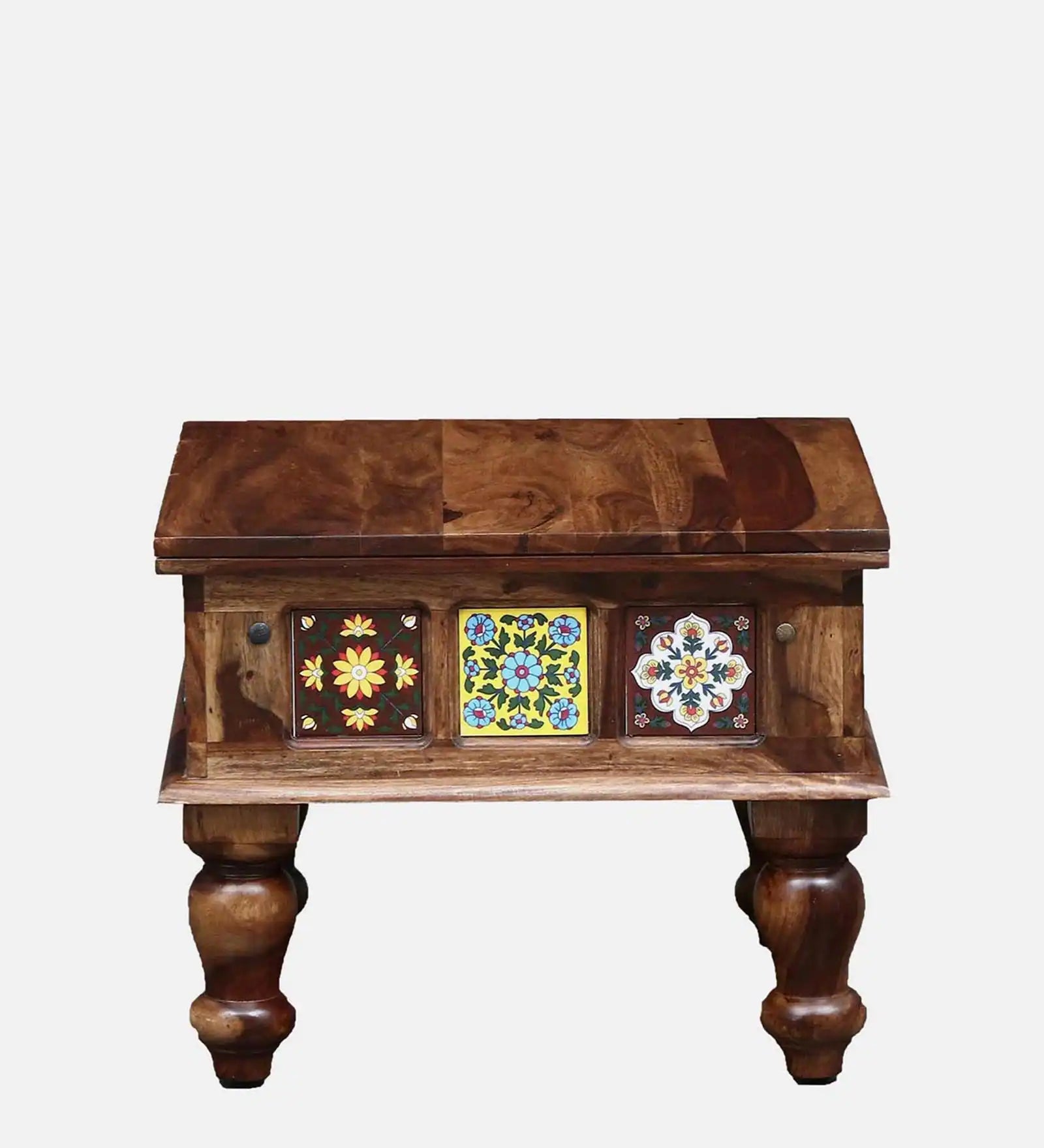 Anamika Sheesham Wood Coffee Table In Rustic Teak Finish by Rajwada - Rajwada Furnish