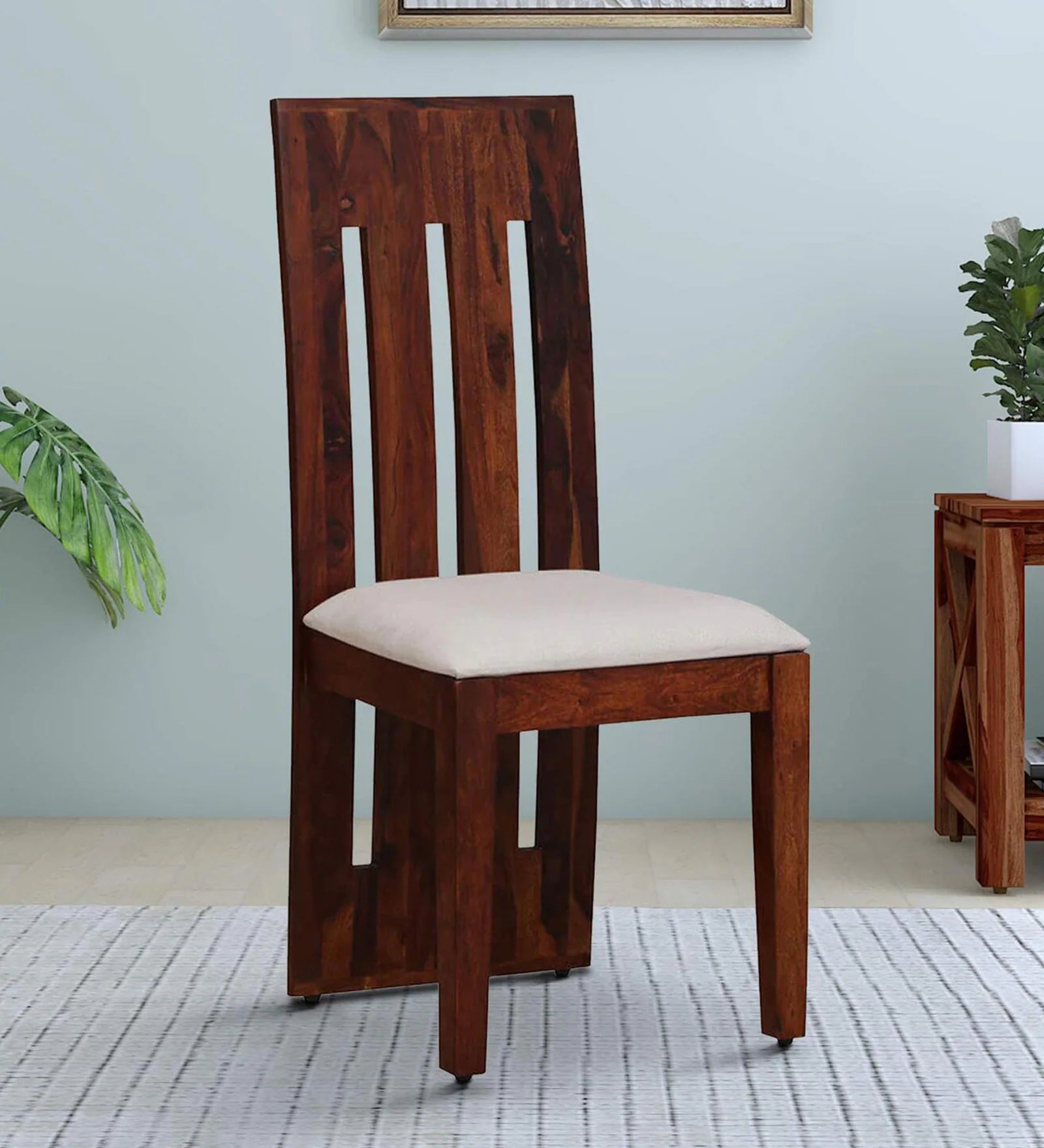 Oneil Solid Wood Dining Chair (Set of 2) in Honey Oak Finish by Rajwada - Rajwada Furnish