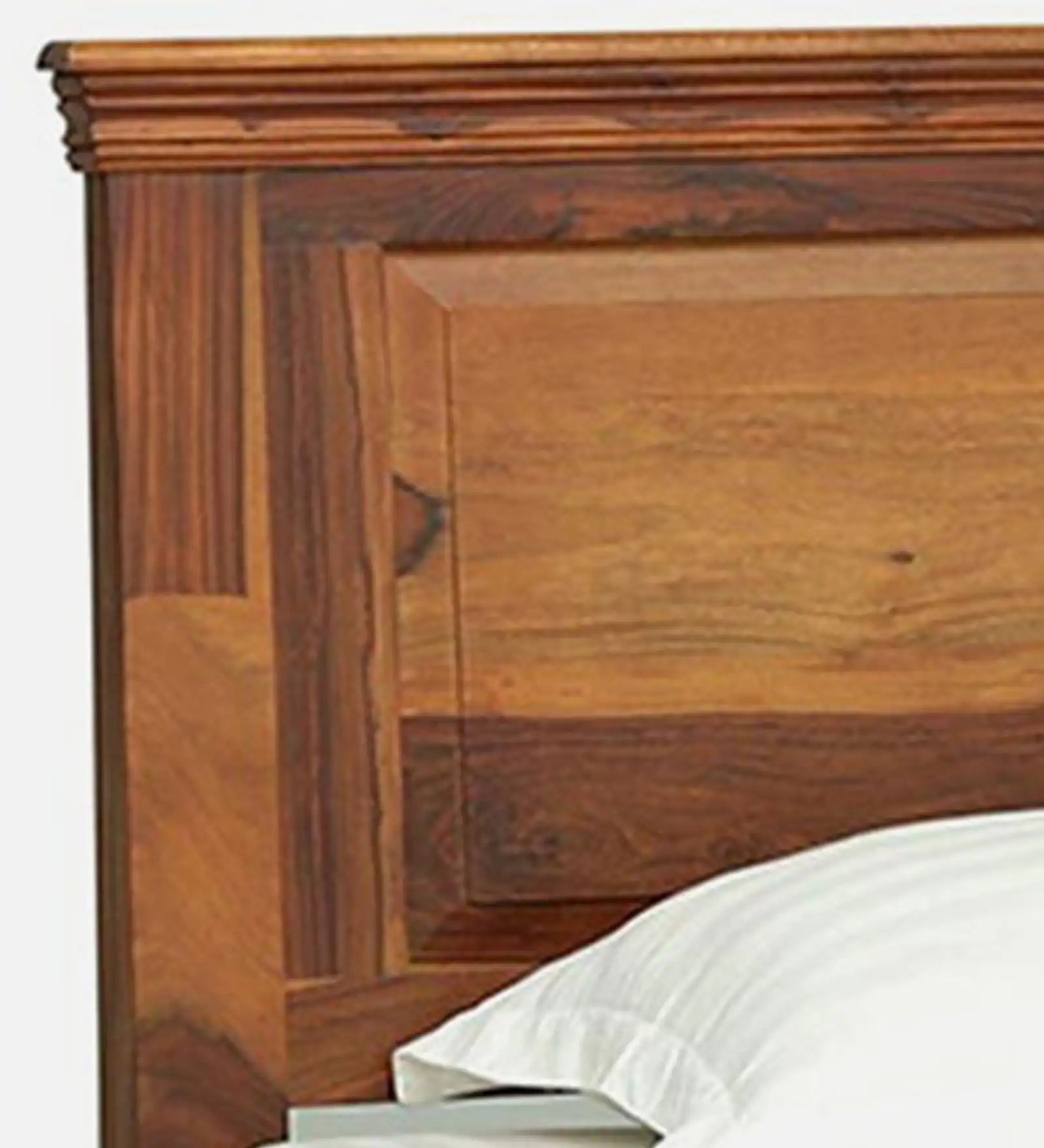 Vandena Solid Wood Single Bed In Honey Oak Finish By Rajwada - Rajwada Furnish