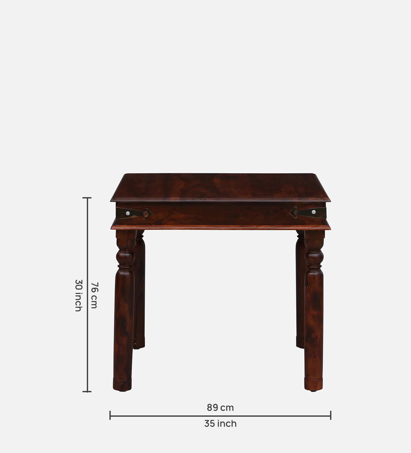 Samrita Solid Wood 4 Seater Dining Table In Honey Oak Finish By Rajwada - Rajwada Furnish