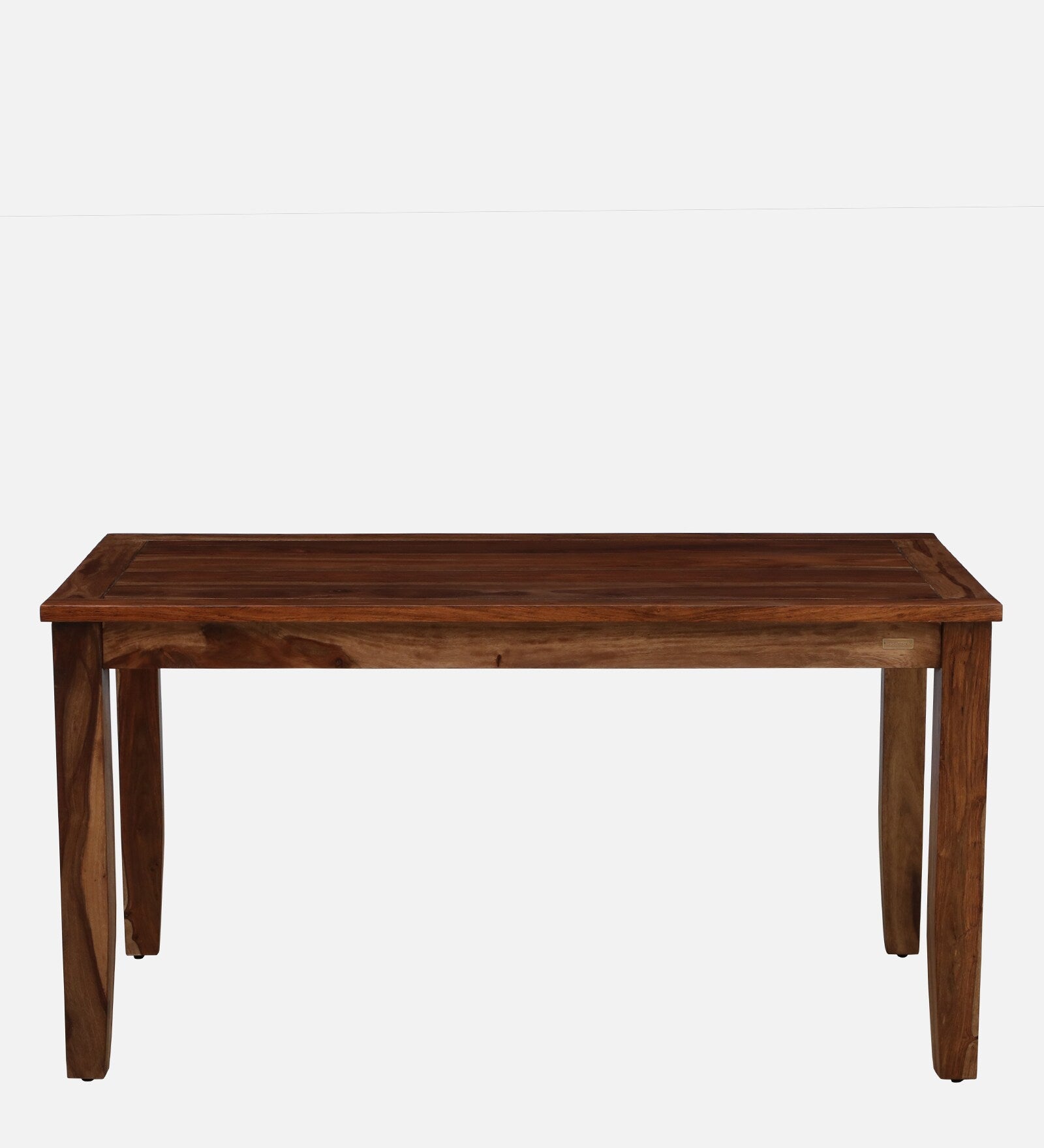 Elista Solid Wood 6 Seater Dining Table in Rustic Teak Finish By Rajwada - Rajwada Furnish