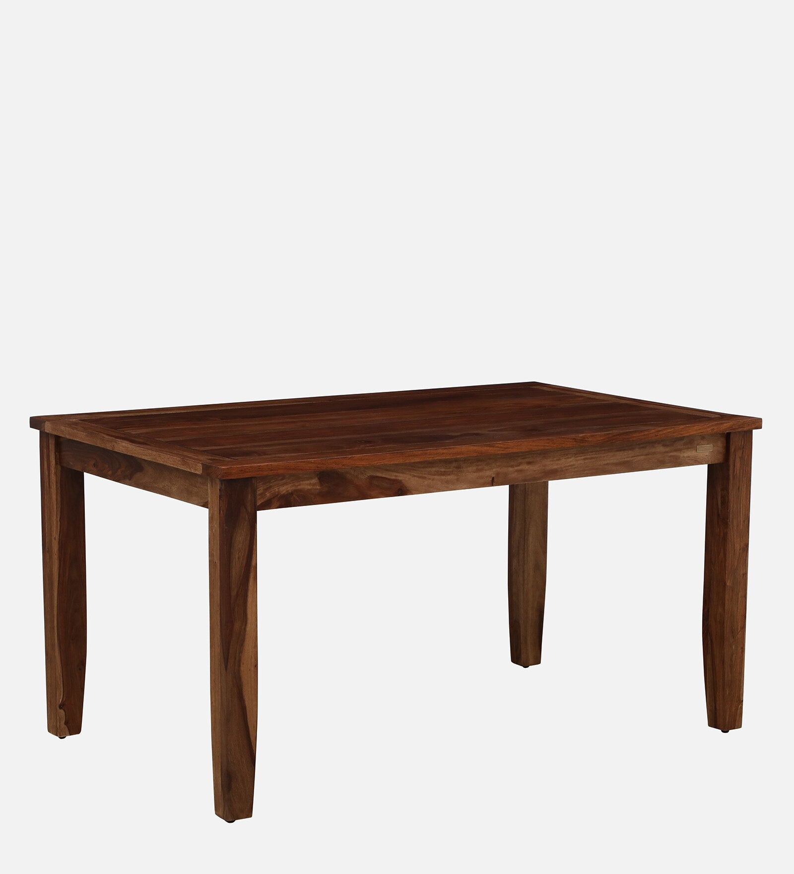 Elista Solid Wood 6 Seater Dining Table in Rustic Teak Finish By Rajwada - Rajwada Furnish