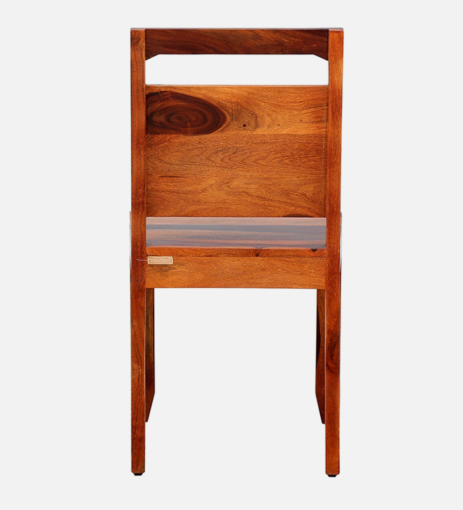 hari Solid Wood Dining Chair (Set Of 2) In Natural Teak Finish By Rajwada - Rajwada Furnish