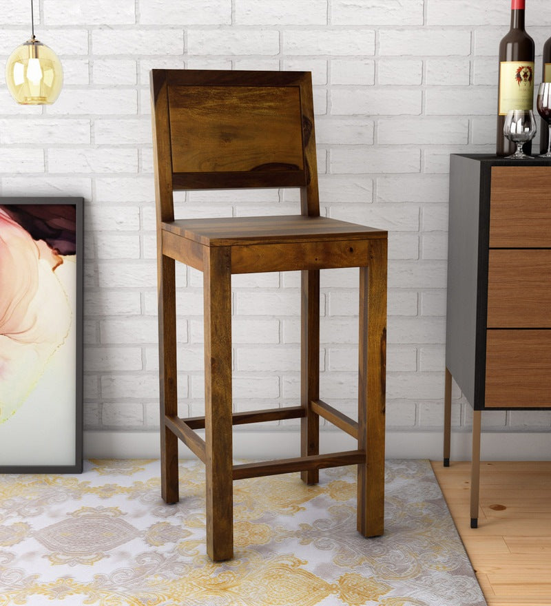 Acro Solid Sheesham Wood Bar Chair For Dining Room - Rajwada Furnish