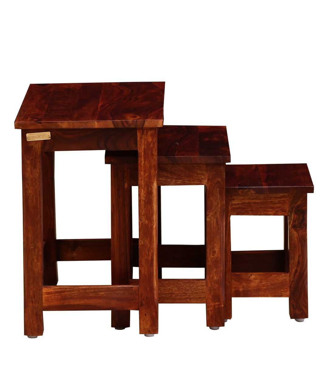 Acro Sheesham Wood Nest of Tables for Living Room - Rajwada Furnish