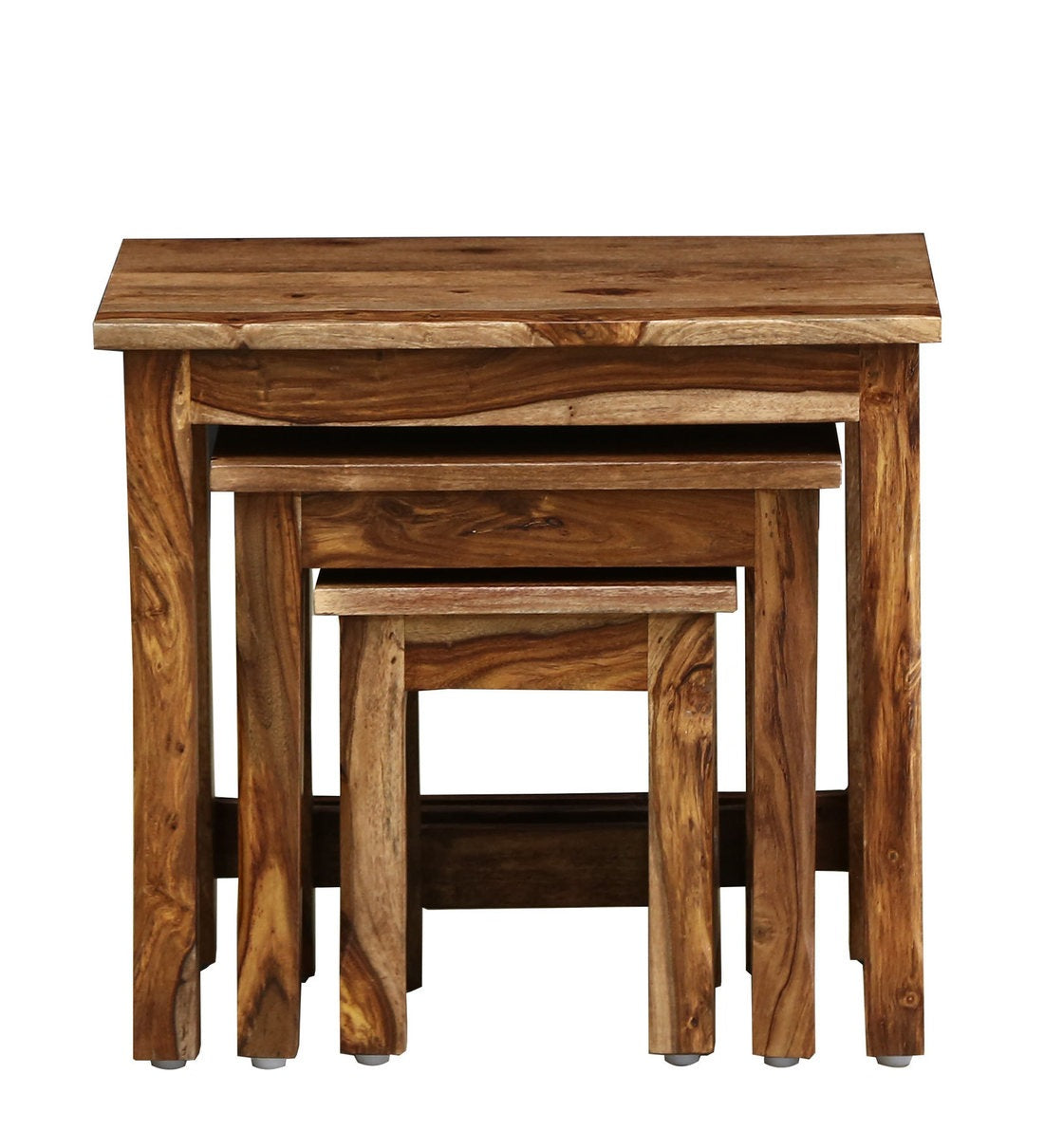 Acro Sheesham Wood Nest of Tables for Living Room - Rajwada Furnish