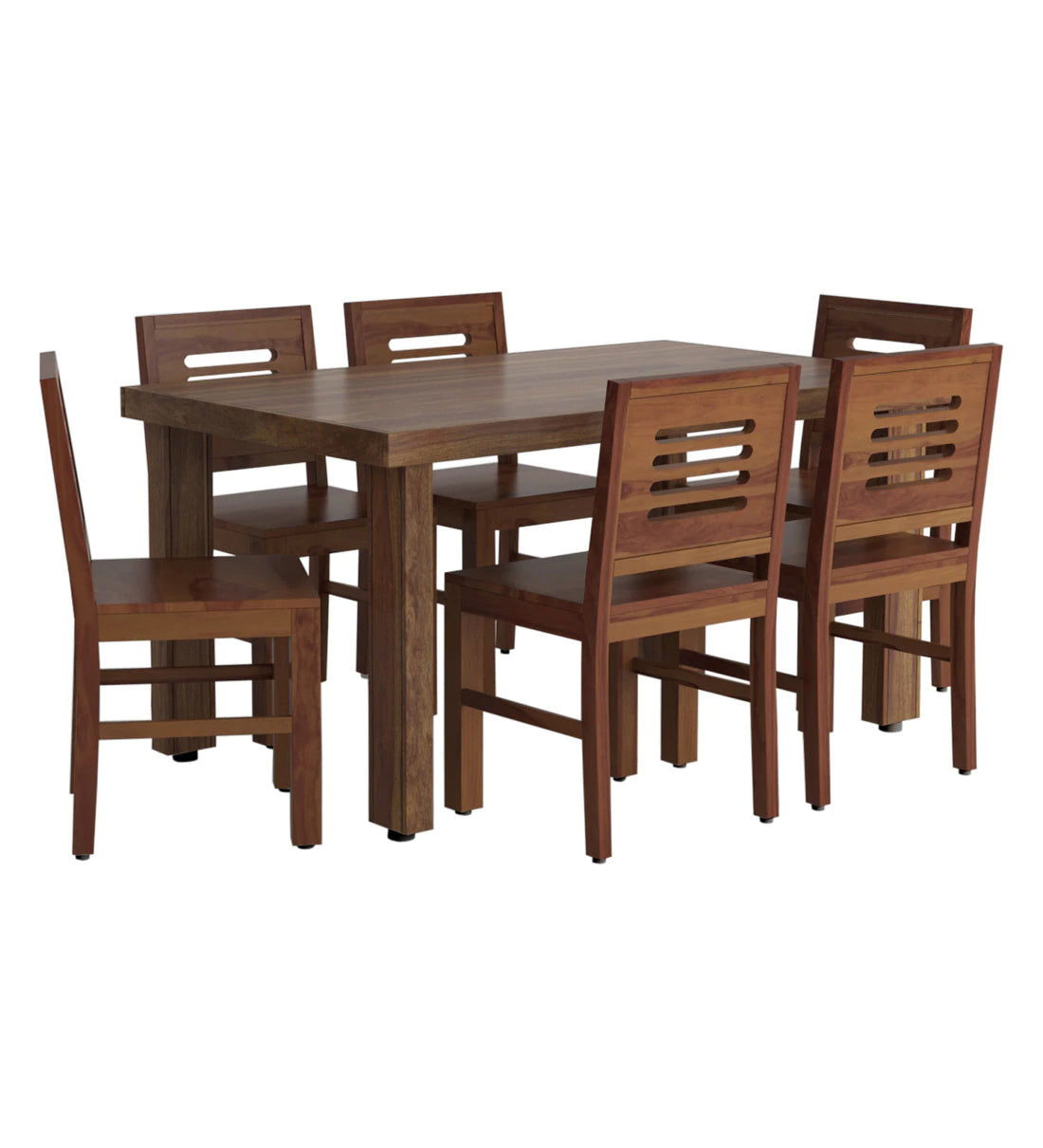 Acro Solid Wood 6 Seater Dining Table Set for Dining Room - Rajwada Furnish