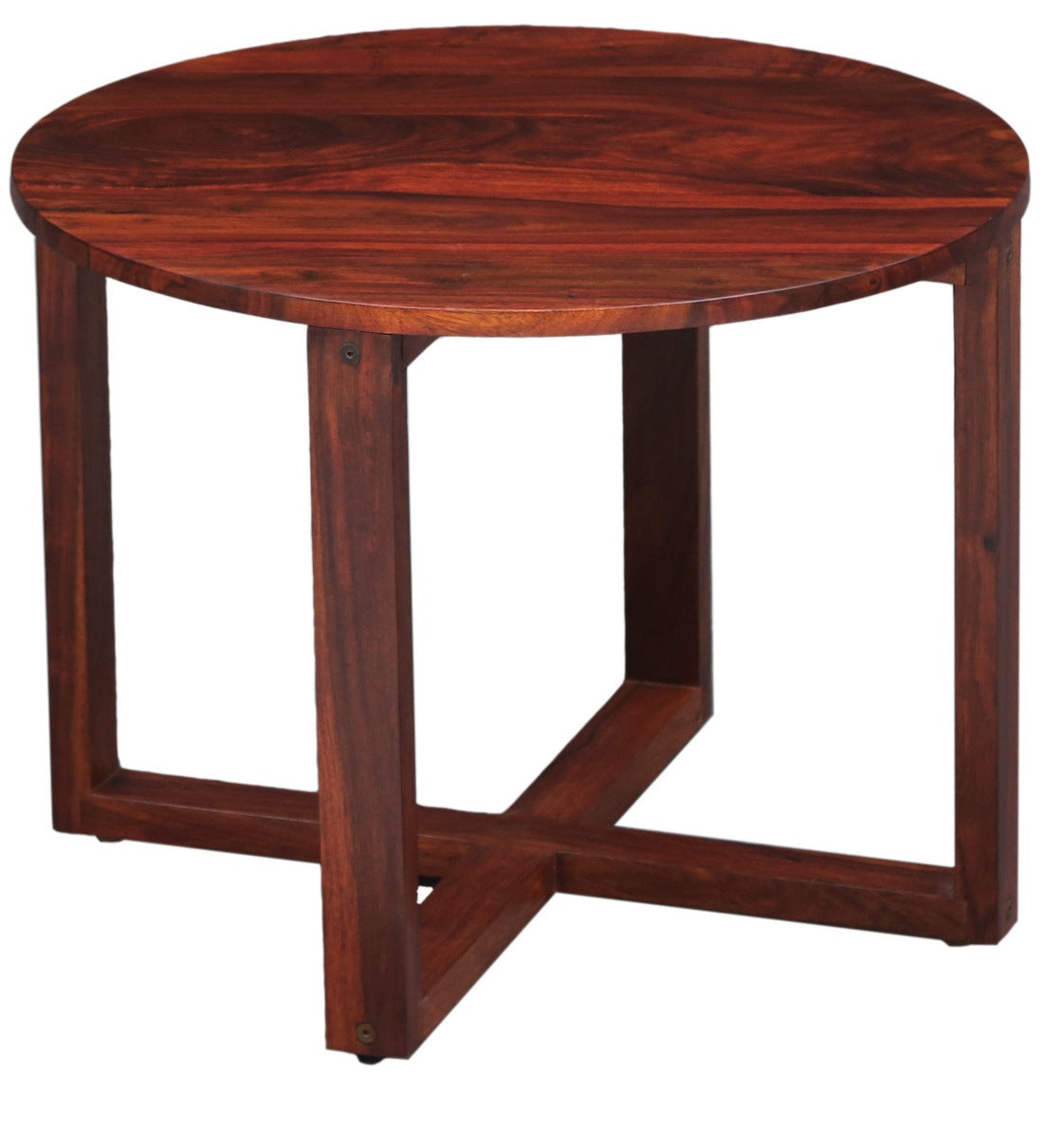 Detro Wooden Center Coffee Table For Living Room in Provincial Teak Finish - Rajwada Furnish